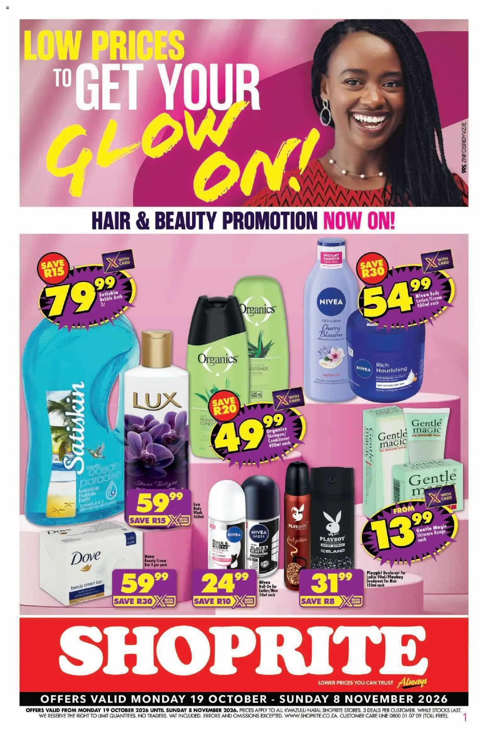 Shoprite Hair and Beauty (19/10/2026 - 08/11/2026) → Online Catalogue from 19 October to 8 November 2026 - Catalogue Page 1