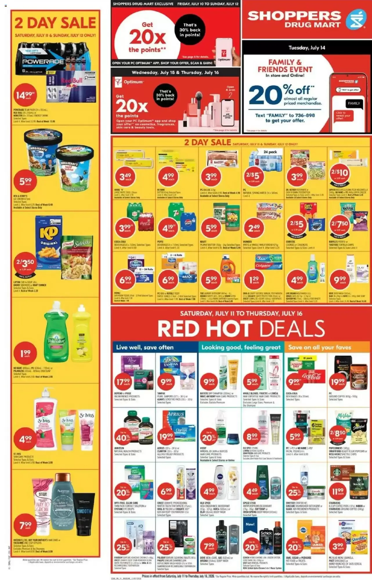 Shoppers Drug Mart flyer week 28 from July 10 to July 16 2026 - flyer page 1