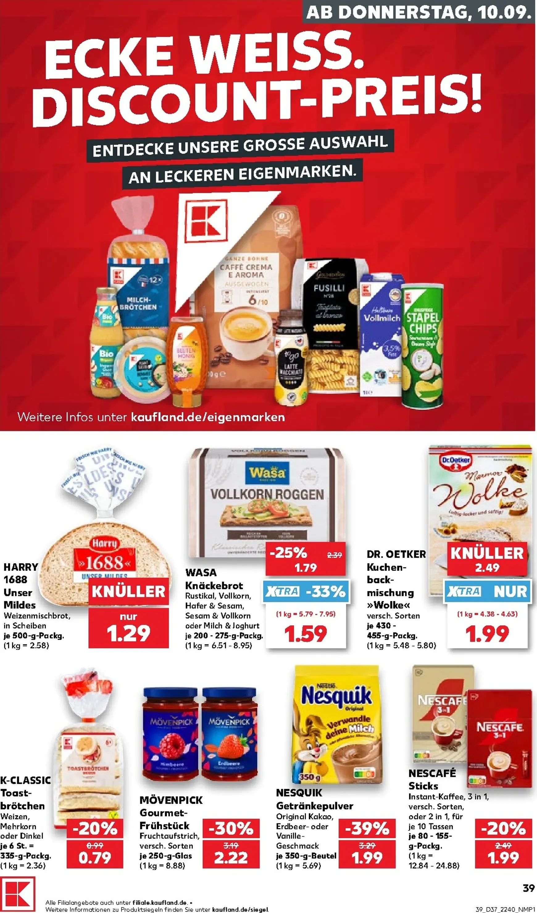 Kaufland Prospekt nächste Woche – von Donnerstag 10.09.2026 bis Mittwoch 16.09.2026 von 10. September bis 16. September 2026 - Prospekt seite 40