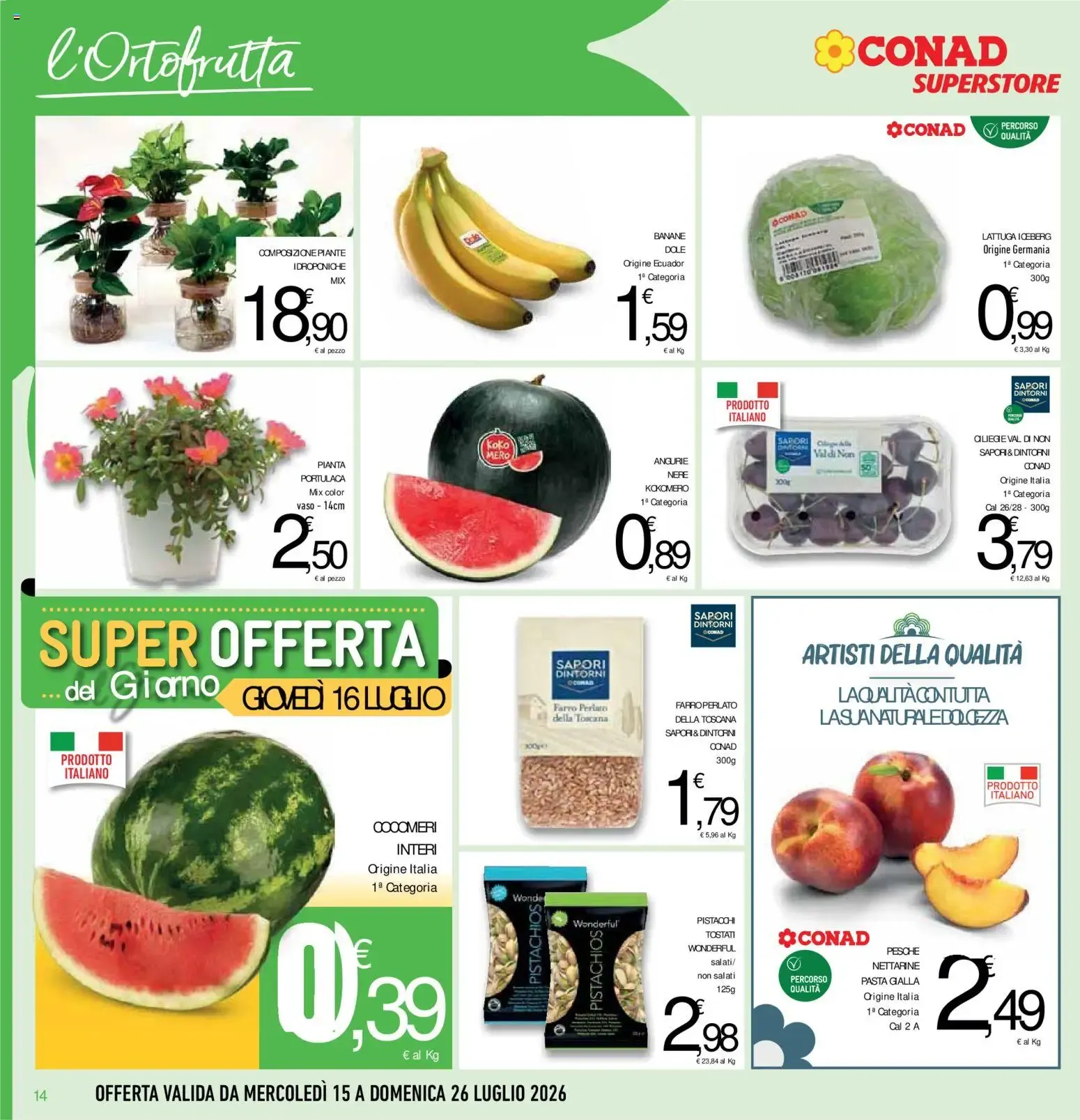 Volantino Conad dal 15/07/2026 > Anteprima da 15 luglio a 26 luglio di 2026 - Pagina del volantino 14