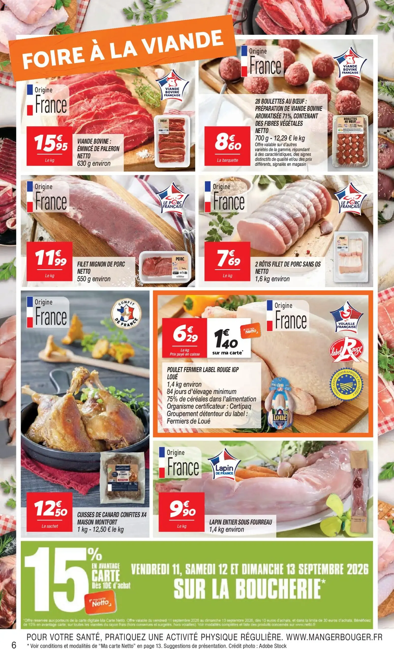 Netto rendez-vous prix bas à partir du 08/09/2026 - promo en ligne du 8 septembre au 14 septembre 2026 - Catalogue page 6