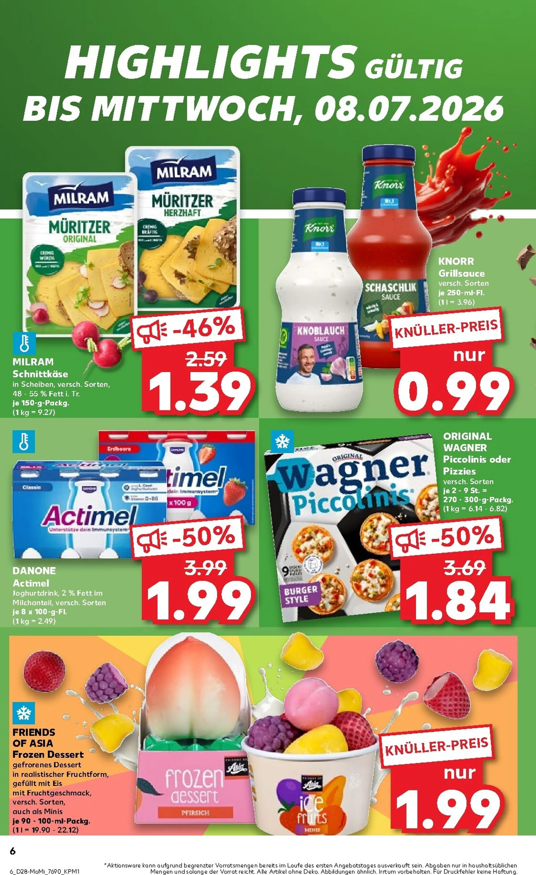 Kaufland - Angebote ab Montag Prospekt nächste Woche – von Montag 06.07.2026 bis Mittwoch 08.07.2026 von 6. Juli bis 8. Juli 2026 - Prospekt seite 6