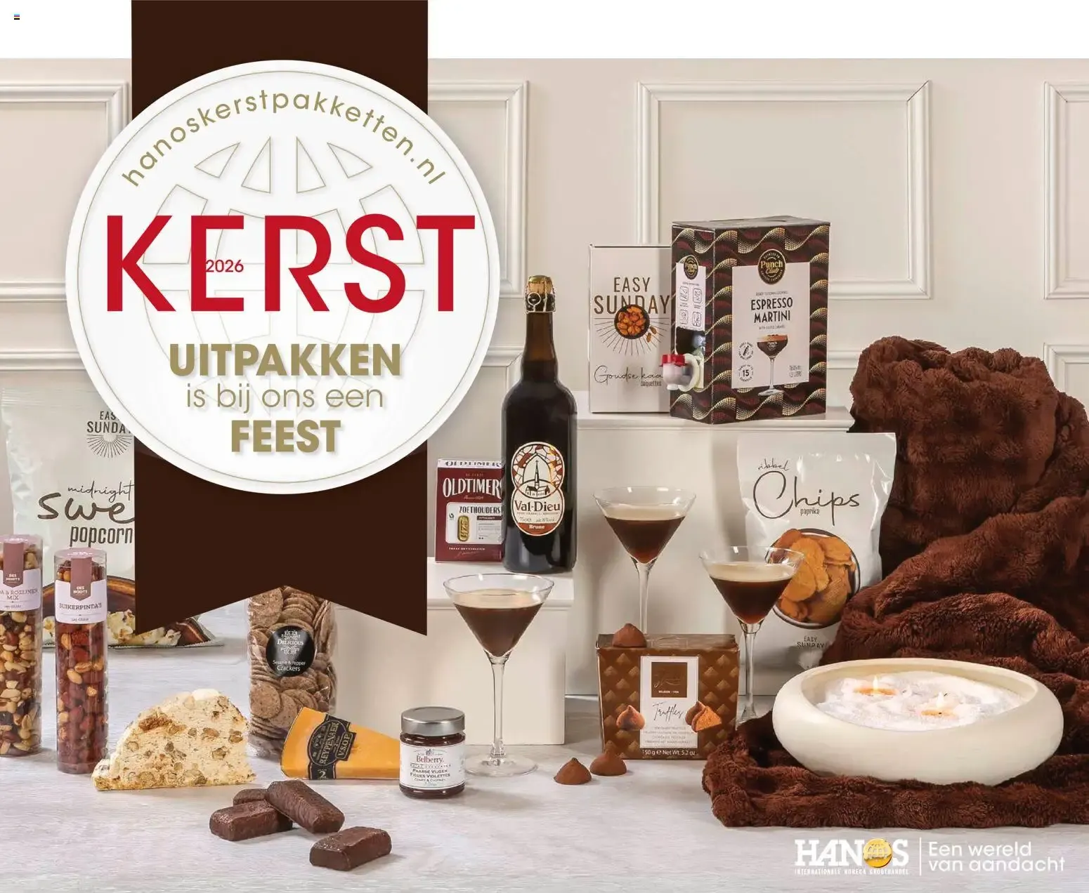 Hanos Kerstpakketten 2026 van 19 mei tot 31 december 2026 - Folder pagina 1