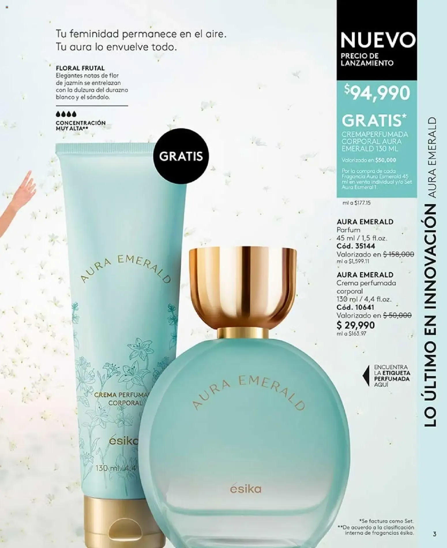 Catalogo de Esika Catálogo: Nuevo Perfume Aura Emerald C-12/2026 7 de agosto al 27 de agosto 2026 - Pag 3