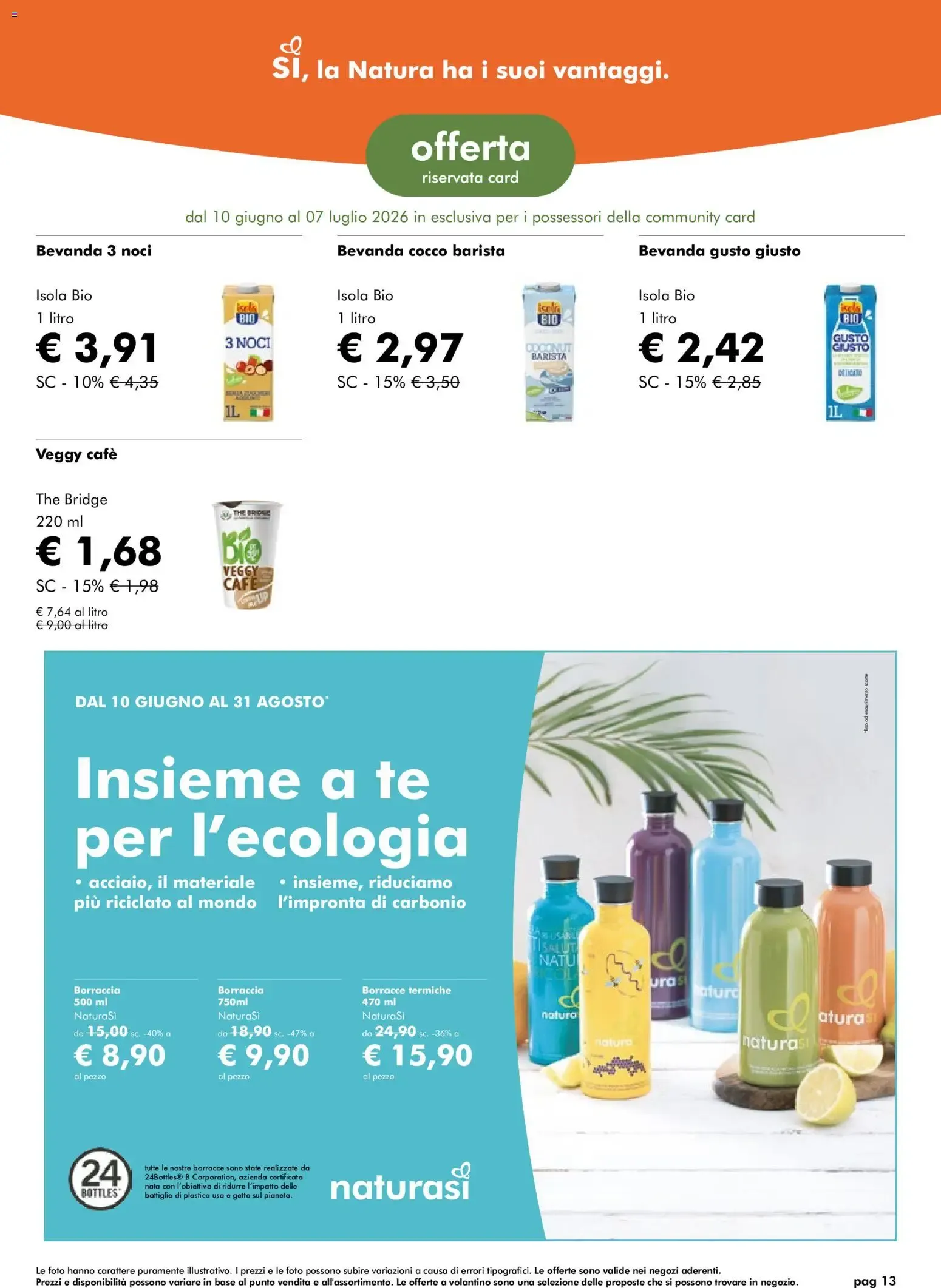 NaturaSì Offerte Giugno 2026 da 10 giugno a 7 luglio di 2026 - Pagina del volantino 13