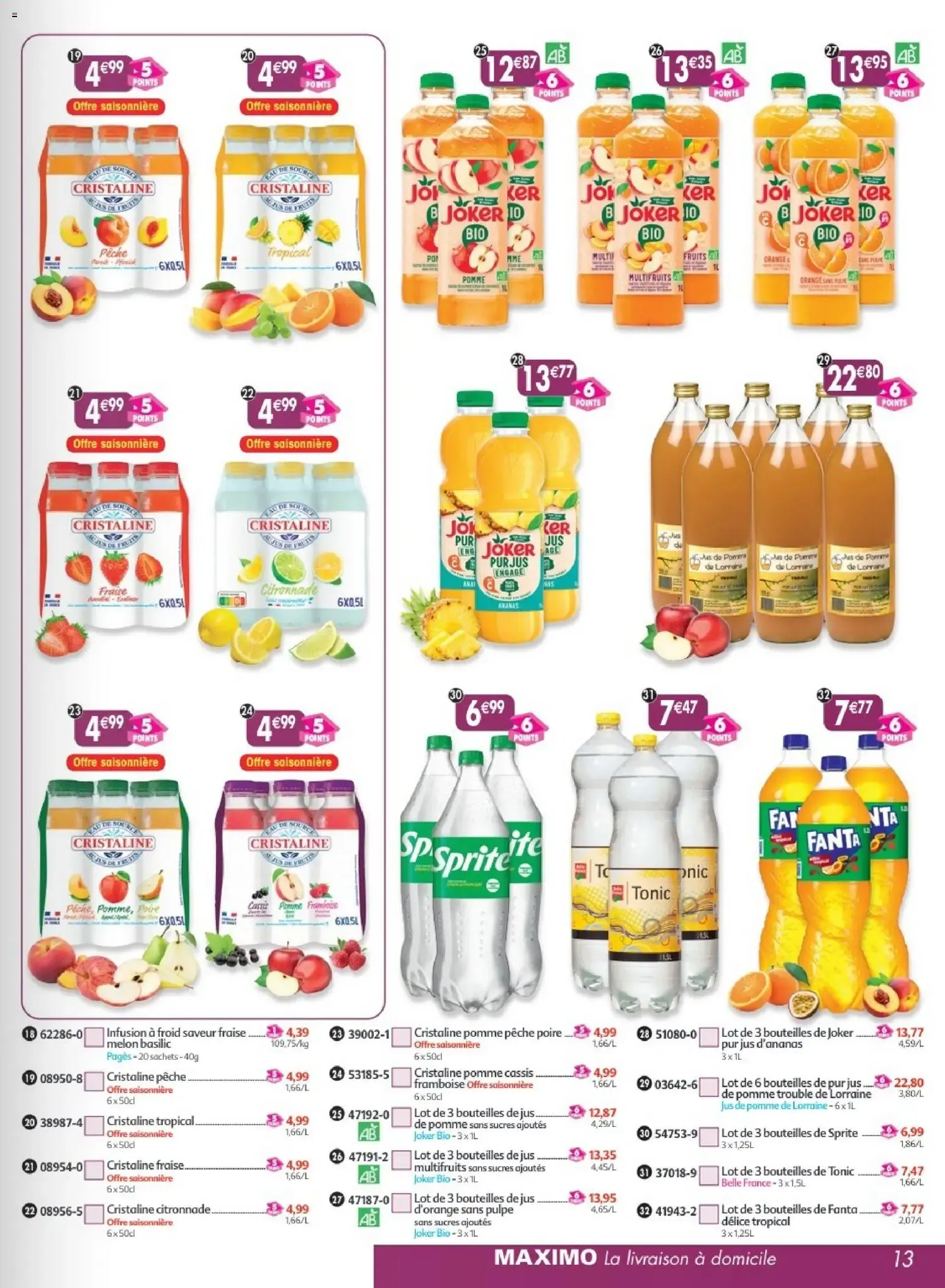 Maximo L'Épicerie à domicile du 22 juin au 19 juillet 2026 - Catalogue page 13