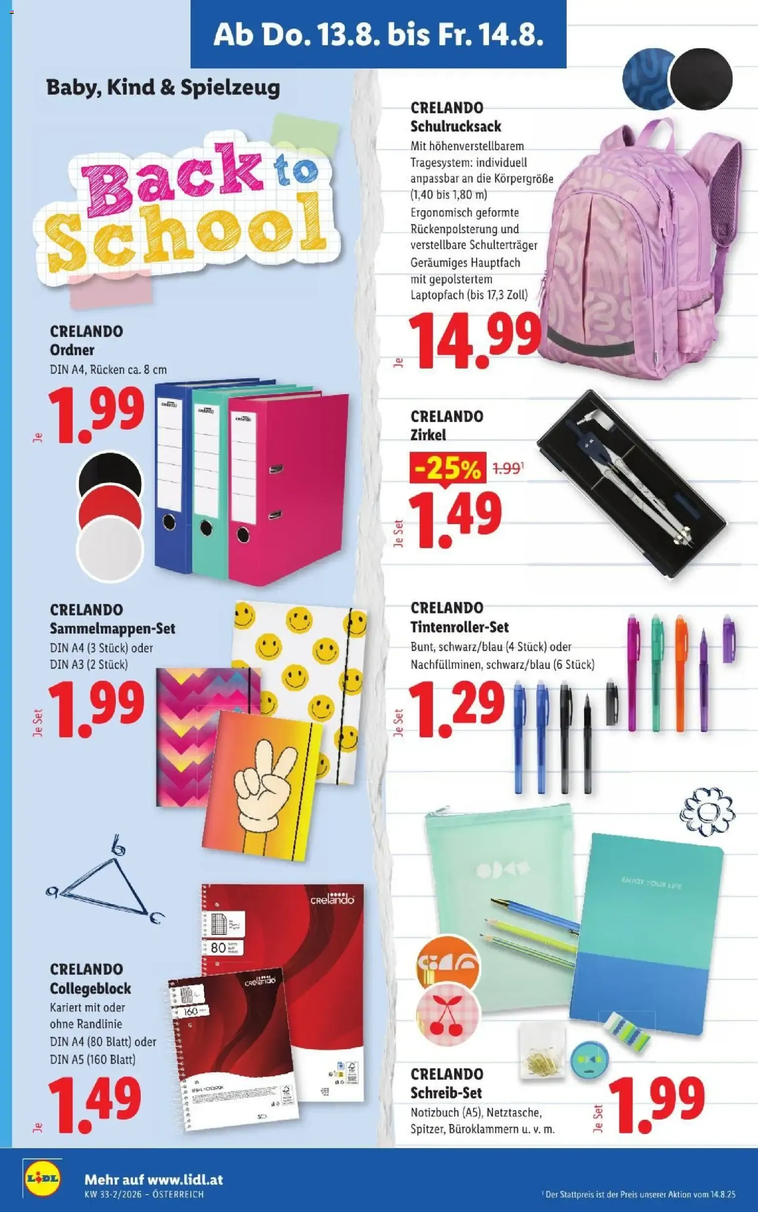 Lidl - Flugblatt ab 13.08.2026 - Angebote ab donnerstag von 13. August bis 14. August 2026 - Flugblätt seite  20