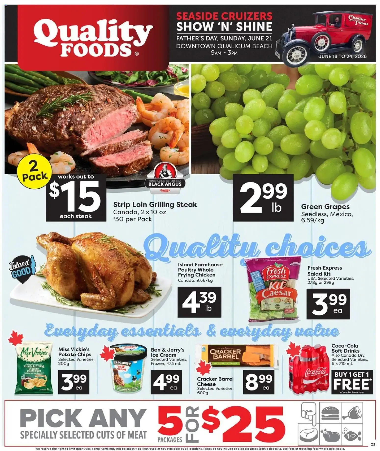 Quality Foods weekly flyer / circulaire from Jun 18, 2026 > weekly specials & deals from June 18 to June 24 2026 - flyer page 1