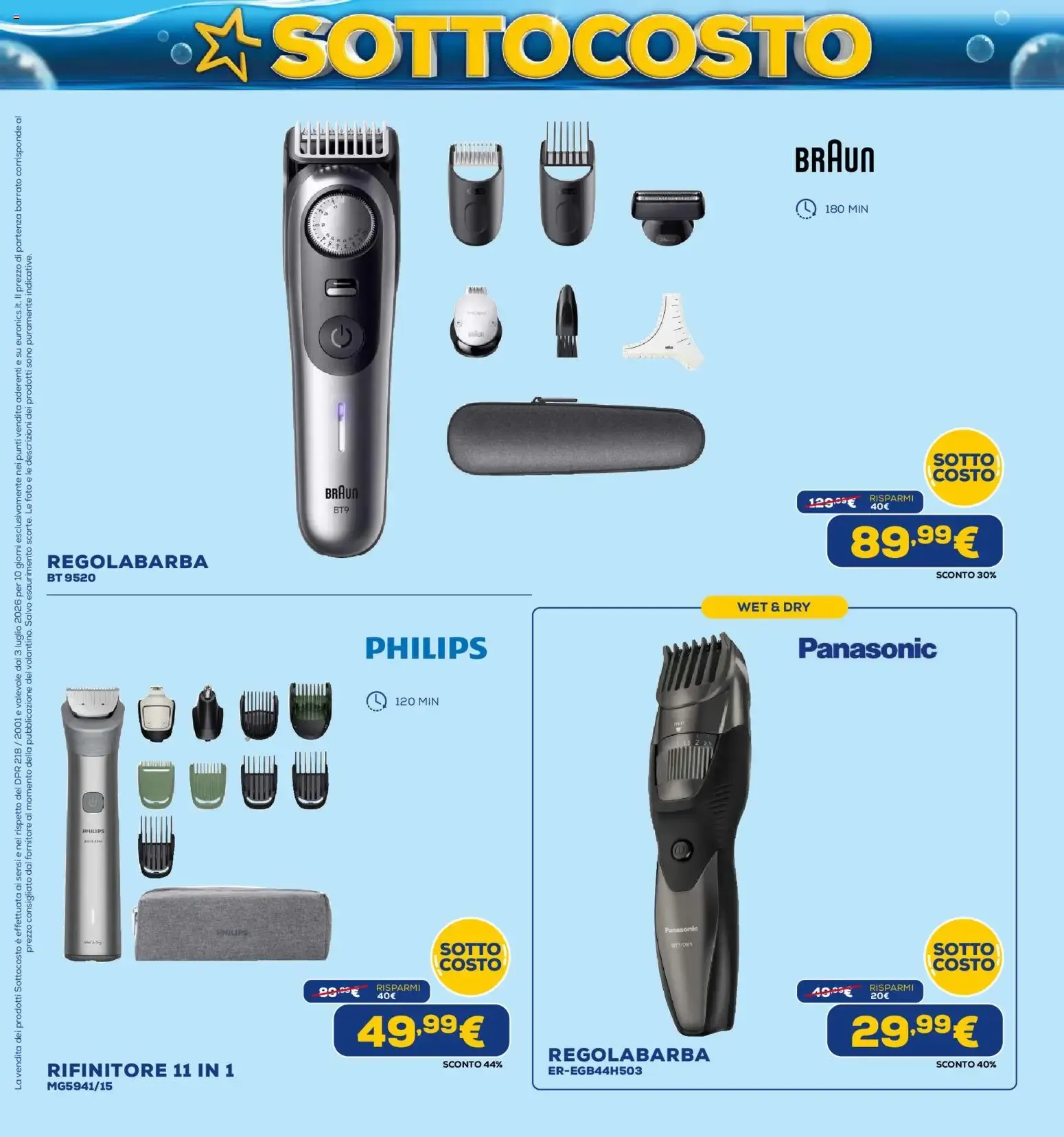 Euronics SOTTO COSTO - Dal 3 al 12 Luglio da 3 luglio a 12 luglio di 2026 - Pagina del volantino 38
