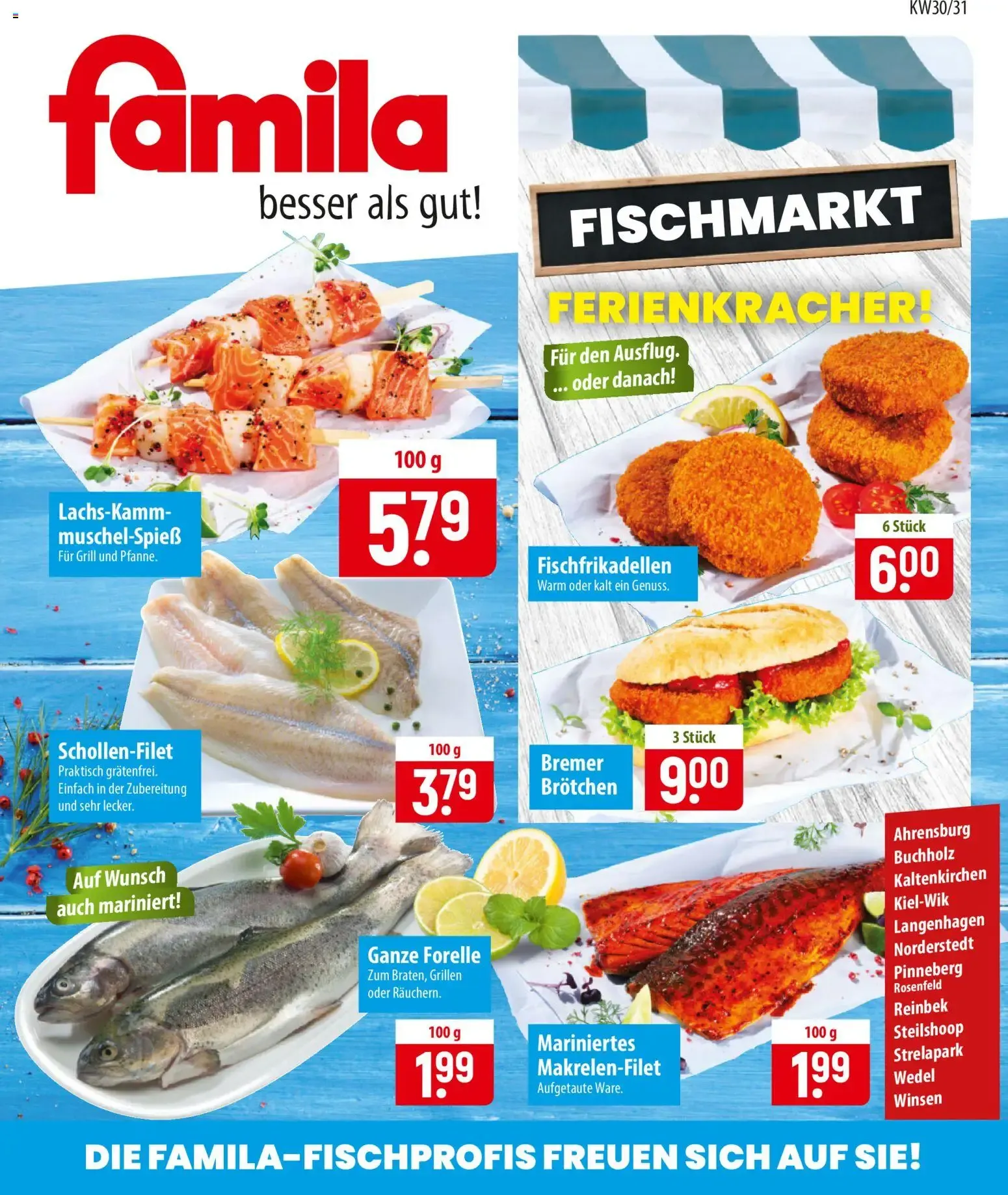 Famila Fischmarkt (ab 20.07.2026) zum Blättern von 20. Juli bis 1. August 2026 - Prospekt seite 1