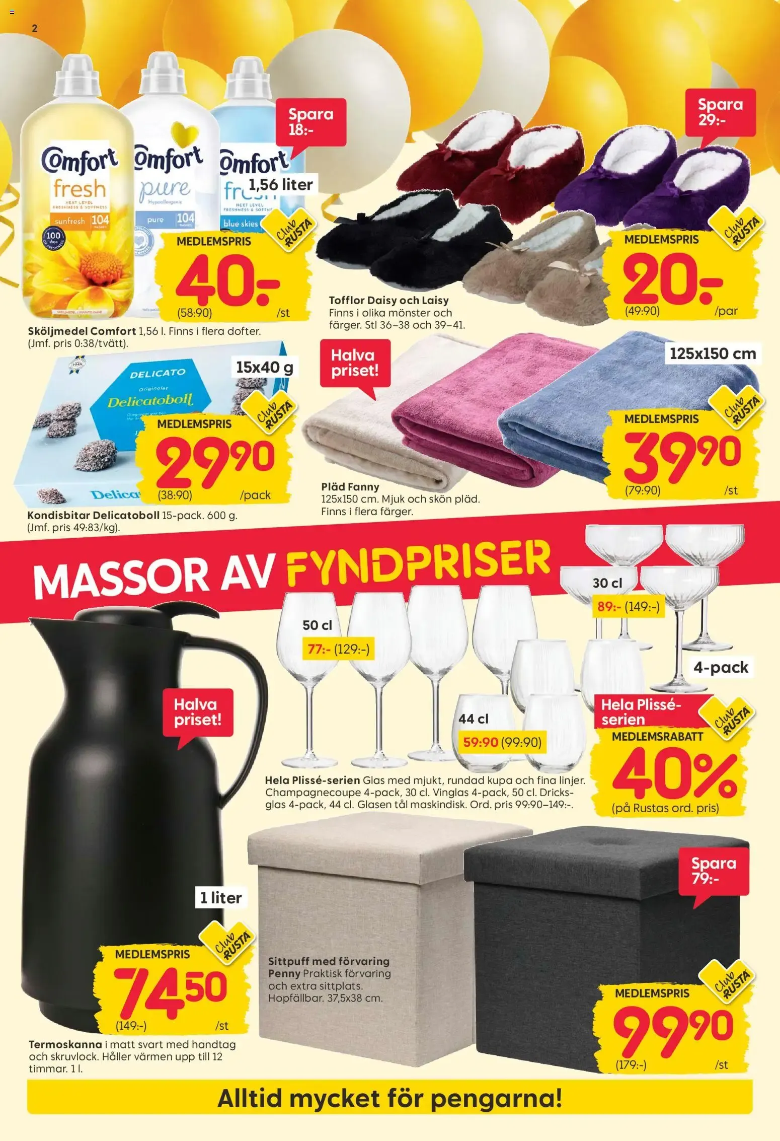 Rusta erbjudanden från 26/10/2026 - 01/11/2026 > Reklamblad nuvarande rabatter från 26 oktober till 1 november 2026 - Reklamblad sidor 2