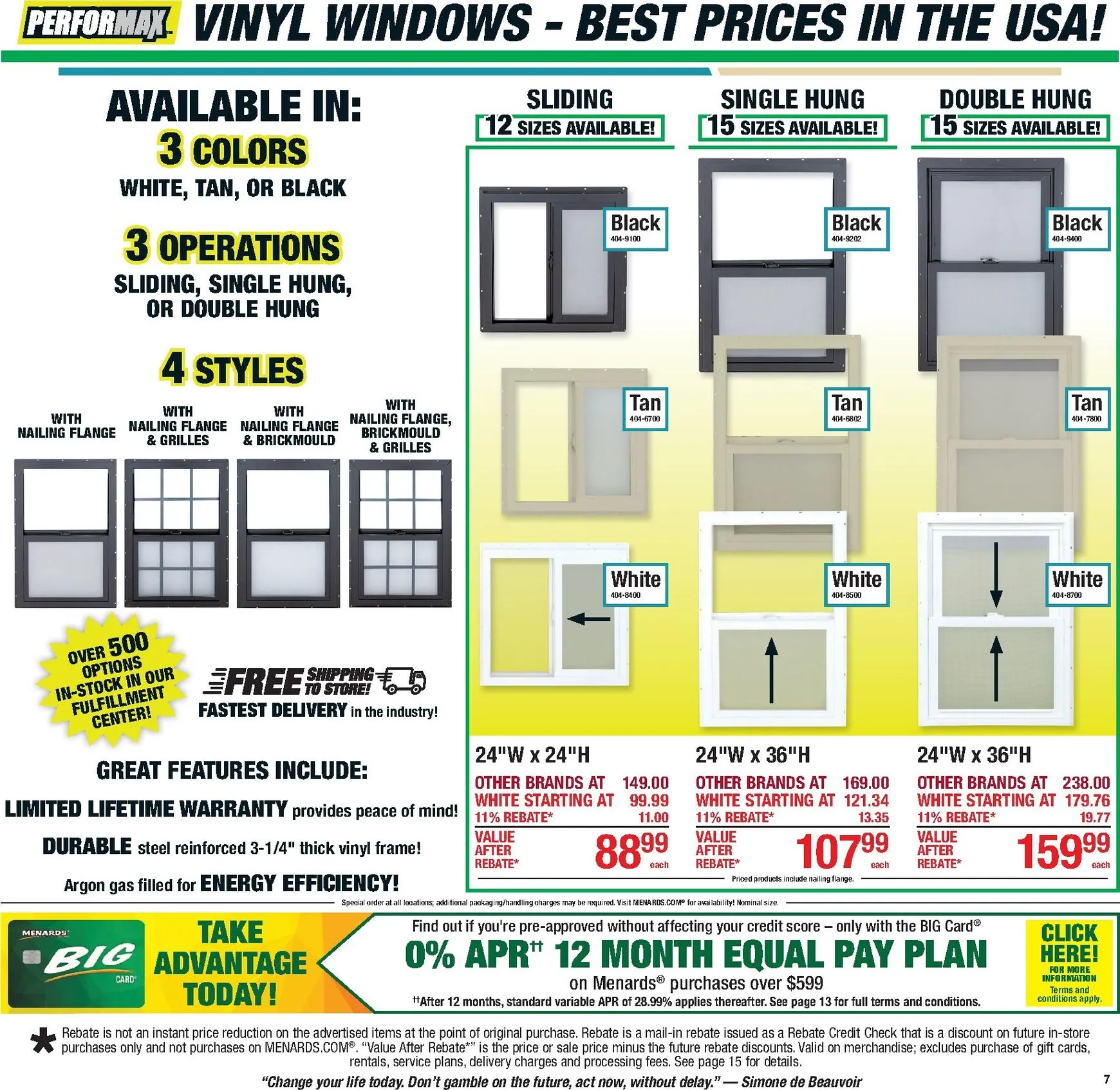 Weekly promotion Current Menards - 11% Rebate* Sale leaflet valid from Thursday 10/01/2026 to Sunday 10/11/2026 spanning from October 1 to October 11 2026 - Page 11 for Catalogue 365
