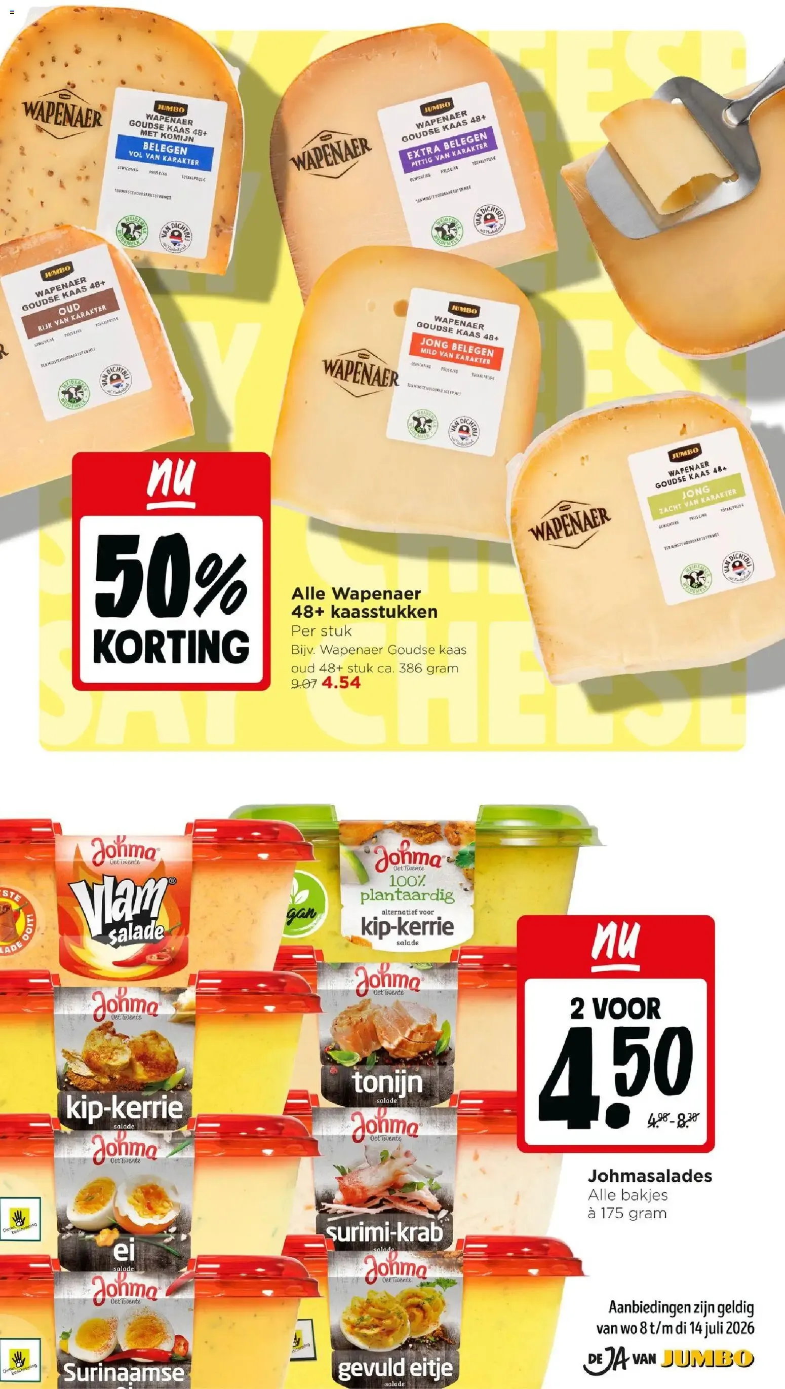 Jumbo: Campina Langlekker 2+3 GRATIS - Nóg meer voorraad pakken van 8 juli tot 14 juli 2026 - Folder pagina 9
