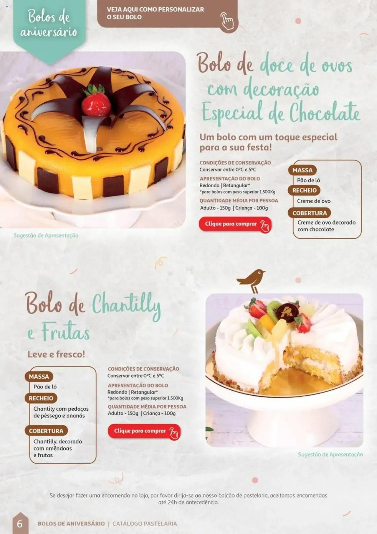 Folheto Auchan Catálogo de Pastelaria » de 08/04/2024 - 31/12/2026 de 8 de abril até 31 de dezembro 2026 - Pagina 6