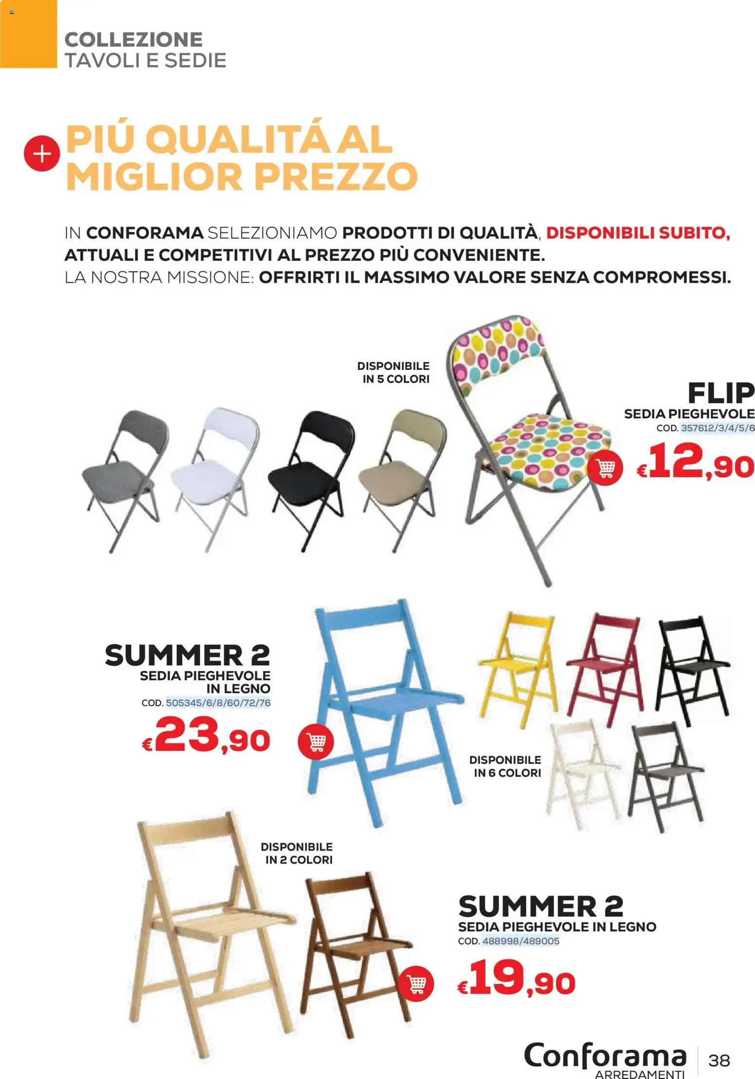 Conforama Arredamenti - Catalogo Primavera/Estate 2026 da 22 giugno a 30 settembre di 2026 - Pagina del volantino 38