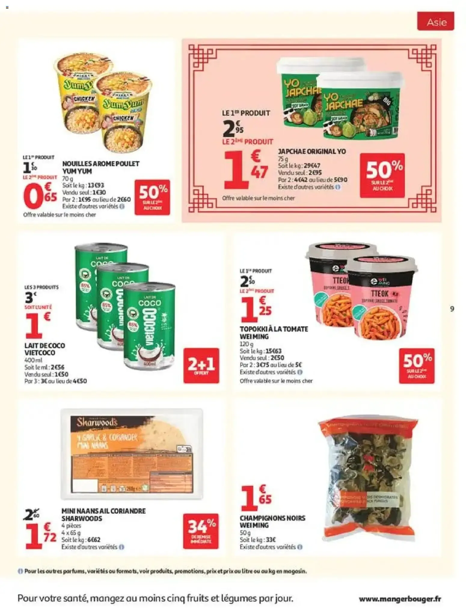 Auchan Saveurs d'Asie hypers à partir du 22/09/2026 - promo en ligne du 22 septembre au 4 octobre 2026 - Catalogue page 9