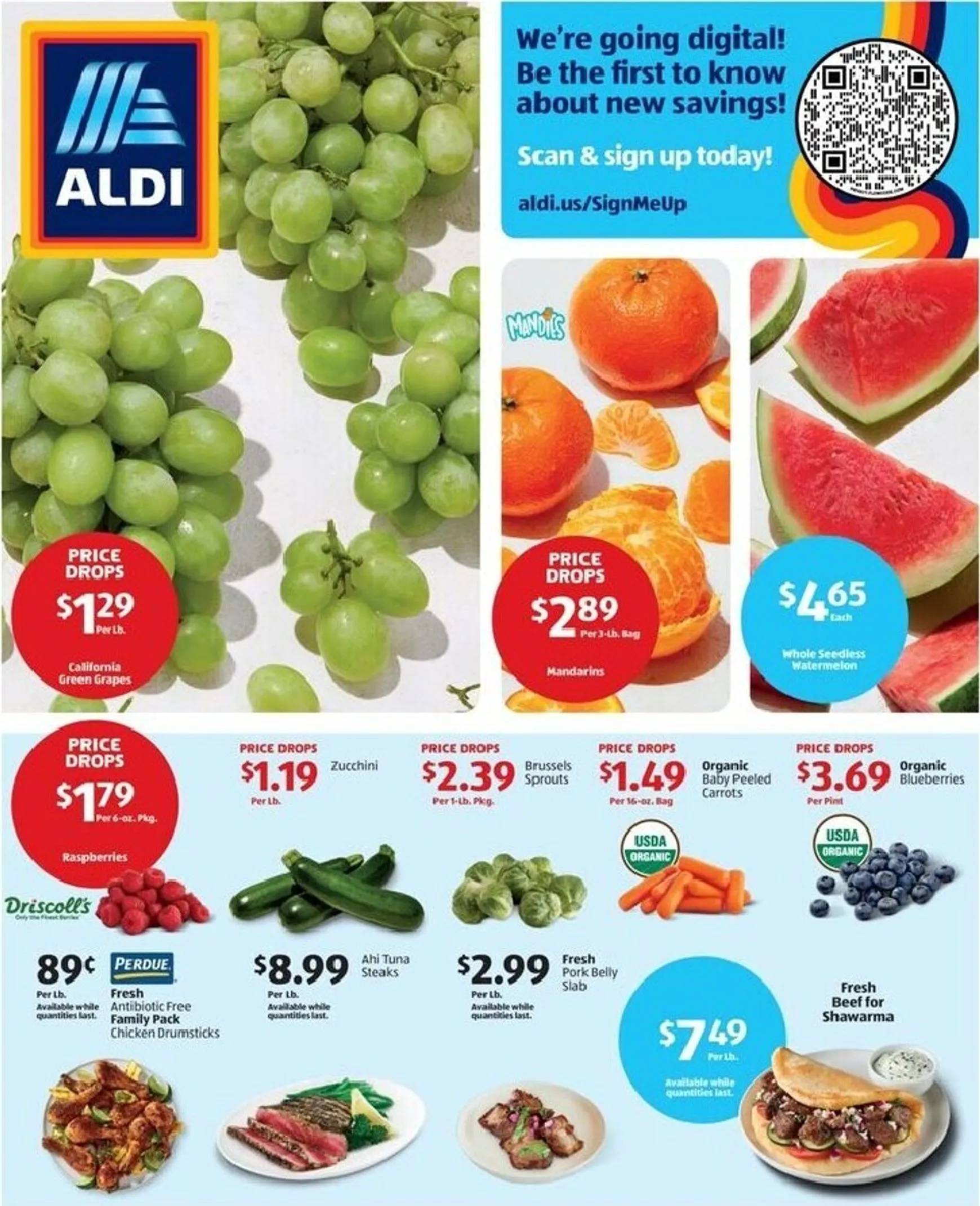 Current ALDI leaflet valid from Wednesday 08/12/2026 to Tuesday 08/18/2026