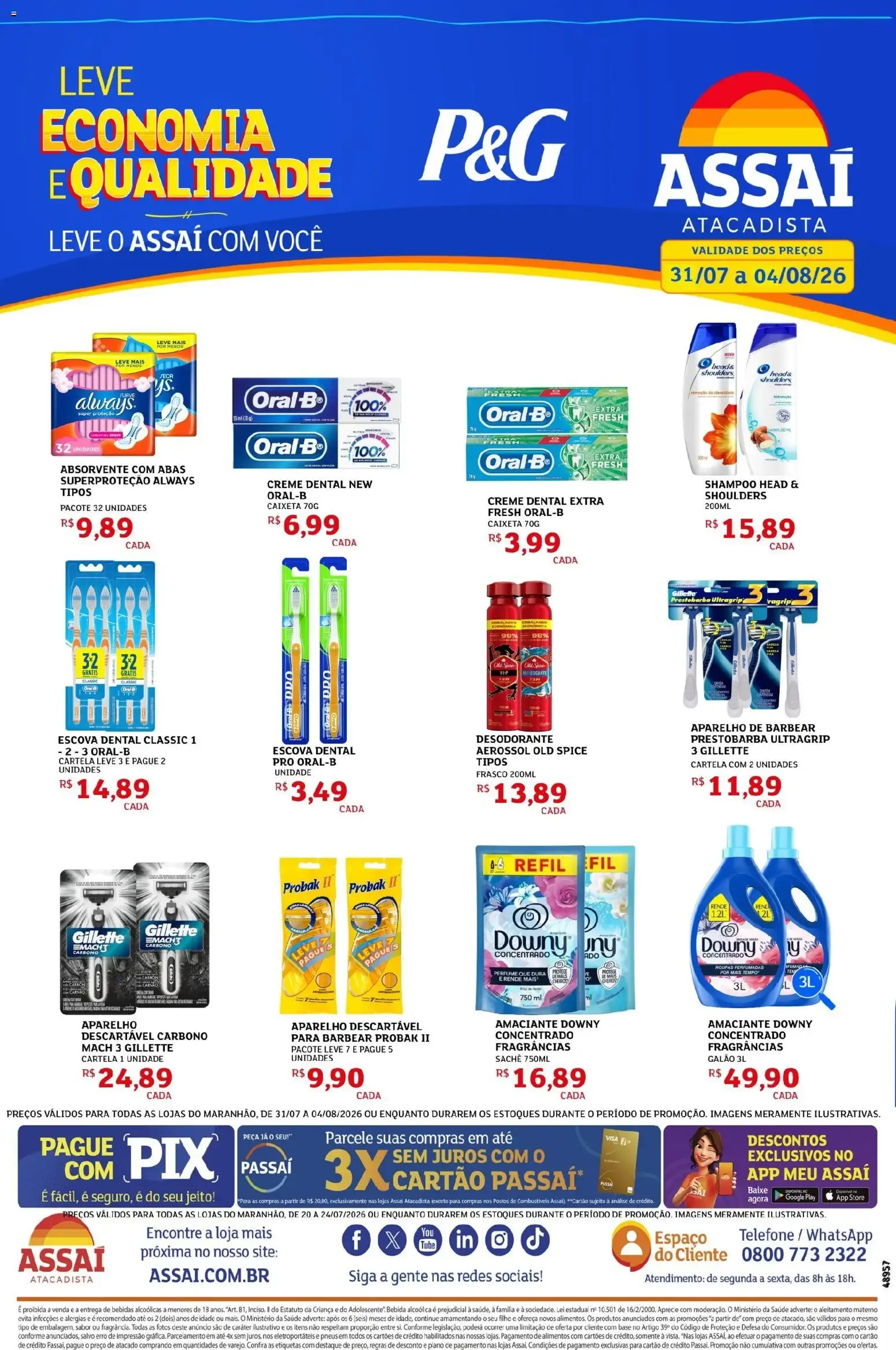 Encarte de Assaí Atacadista ofertas - MA de 31/07/2026 | Promoções Online 31 de julho até 4 de agosto 2026 - Pagina 1
