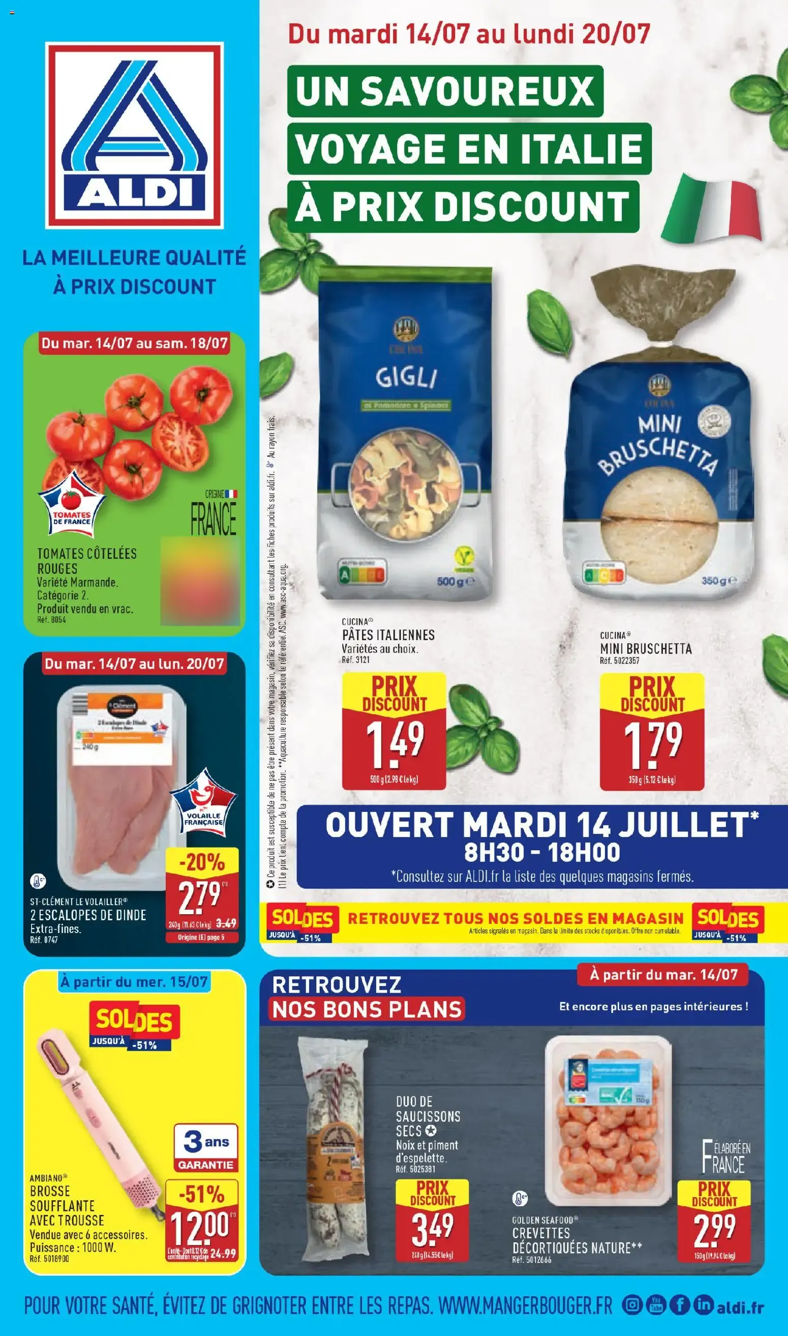 UN SAVOUREUX VOYAGE EN ITALIE À PRIX DISCOUNT du 14 juillet au 20 juillet 2026 - Catalogue page 1