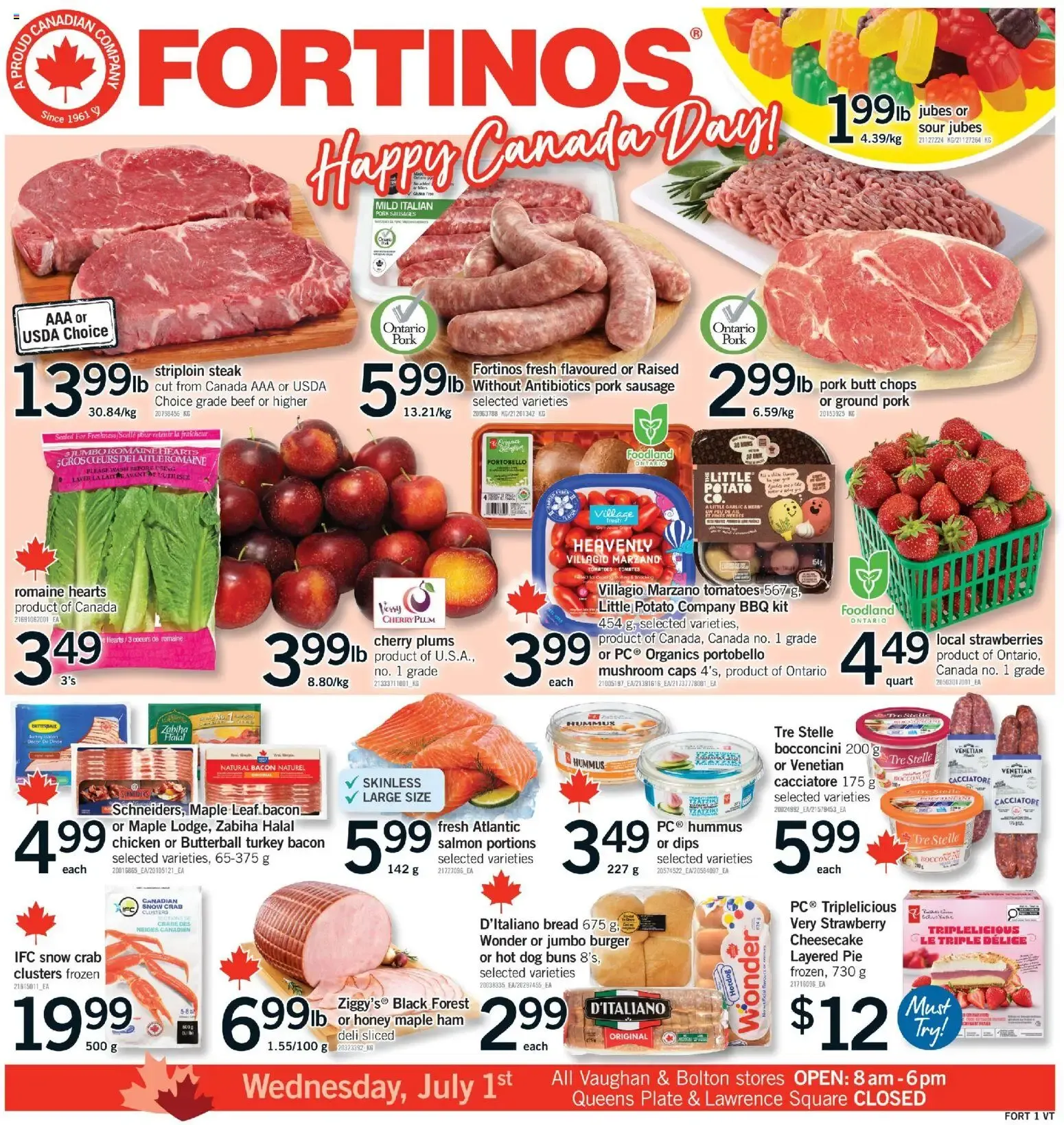 Fortinos weekly flyer / circulaire from Jun 25, 2026 > weekly specials & deals from July 1 to June 30 2026 - flyer page 1