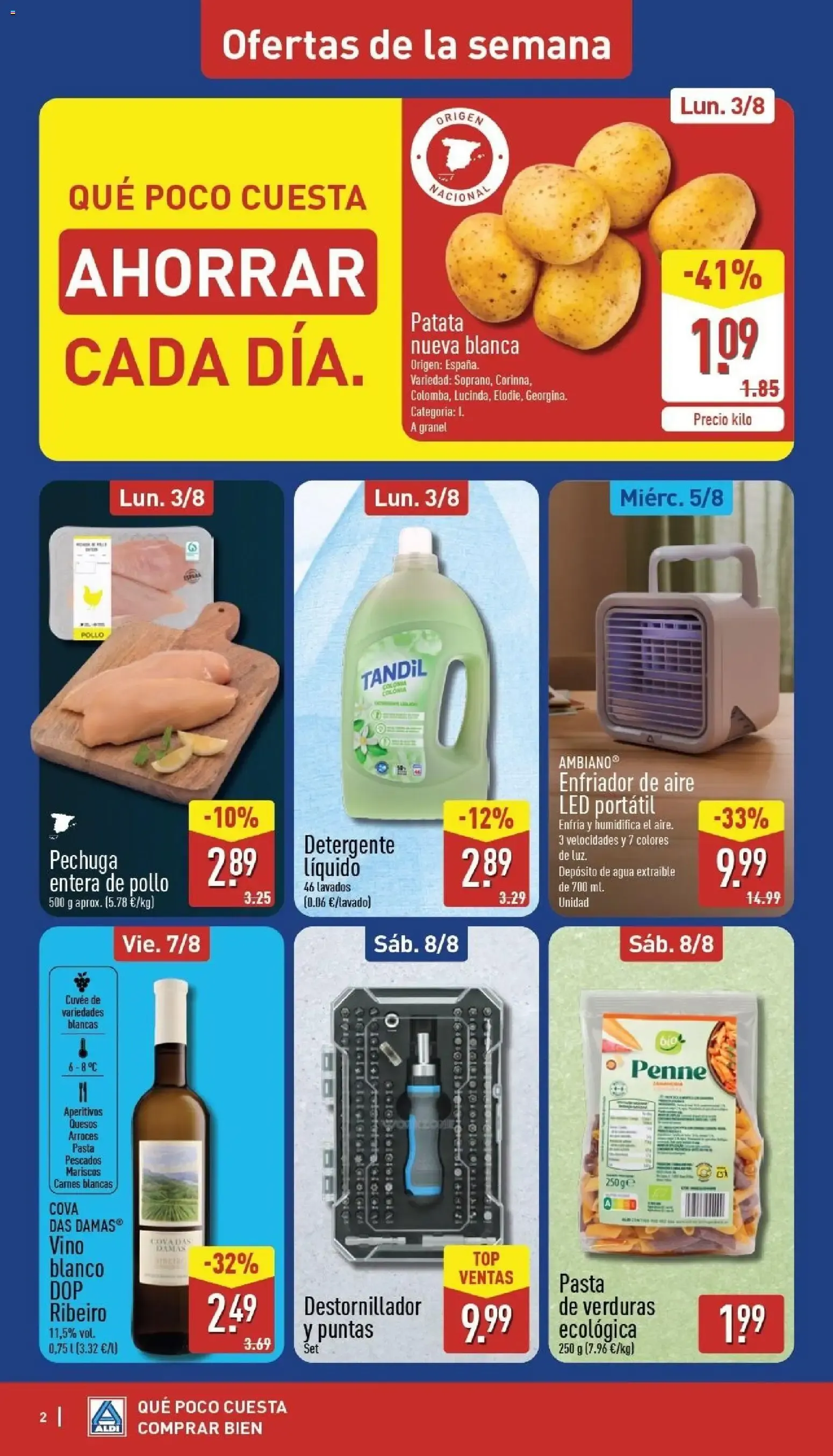 Catálogo de Aldi folleto Península del 03/08/2026 | Catálogo 3 de agosto al 9 de agosto 2026 - Página 2