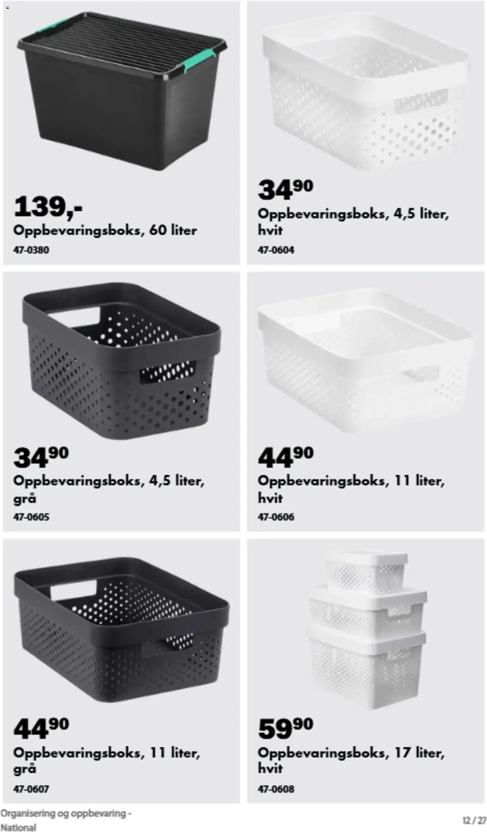 Biltema kundeavis Organisering og oppbevaring (05/09/2026 - 31/12/2026) - Kundeavis og tilbud fra 5. september til 31. desember 2026 - kundeavisside 6