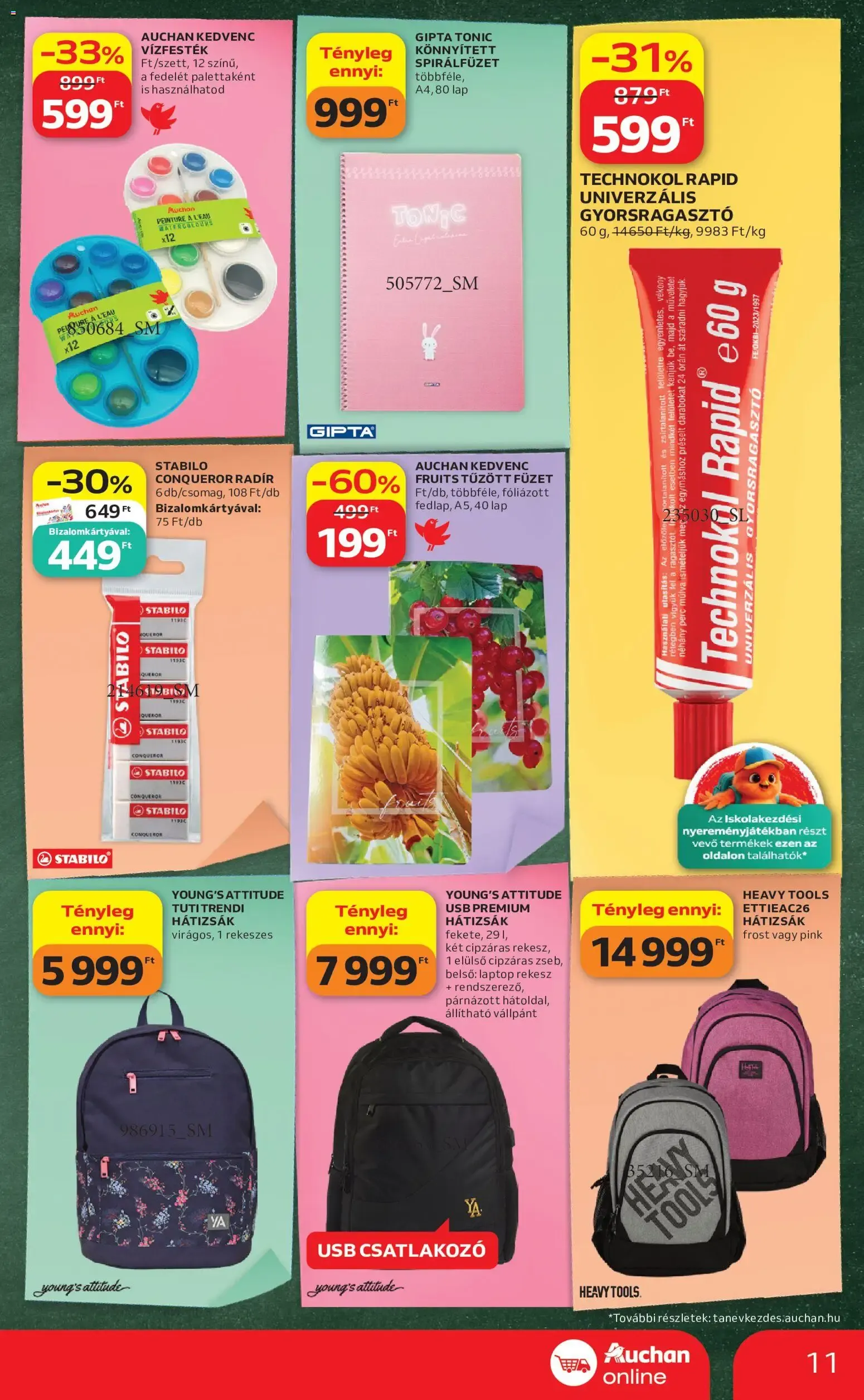 Katalógus Auchan Szupermarket akciós újság - 2026.08.21. -tól/töl > akció, lapozható szórólap 🛍️ augusztus 21.-tól augusztus 26.-ig 2026. - Oldal 11