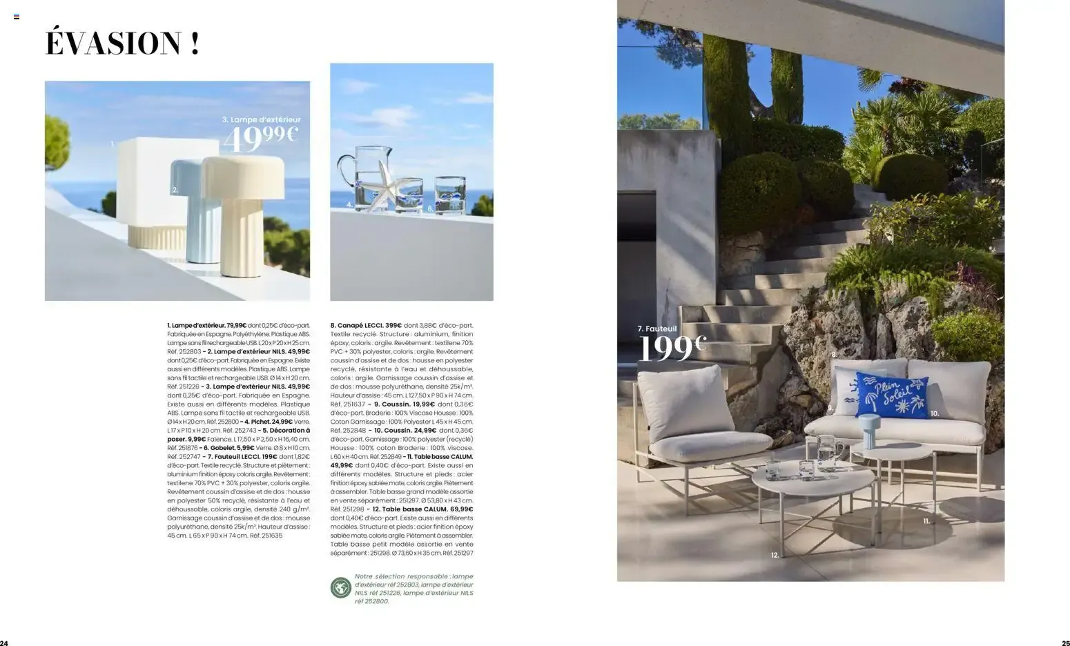 Maisons du Monde Évasion Estivale Collection Outdoor 2026 du 2 septembre au 31 décembre 2026 - Catalogue page 13