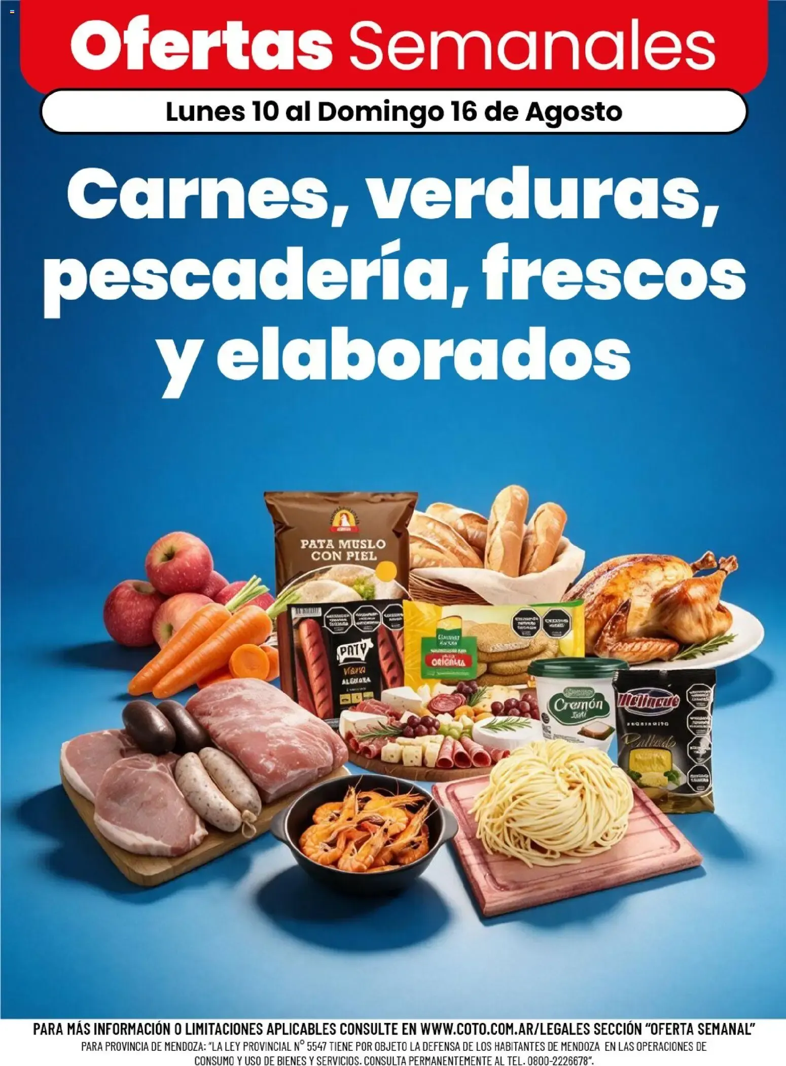 Ofertas de Ofertas Semanales: Carnes, verduras, pescadería, frescos y elaborados 10 de agosto al 16 de agosto 2026 - Página 1 del catálogo