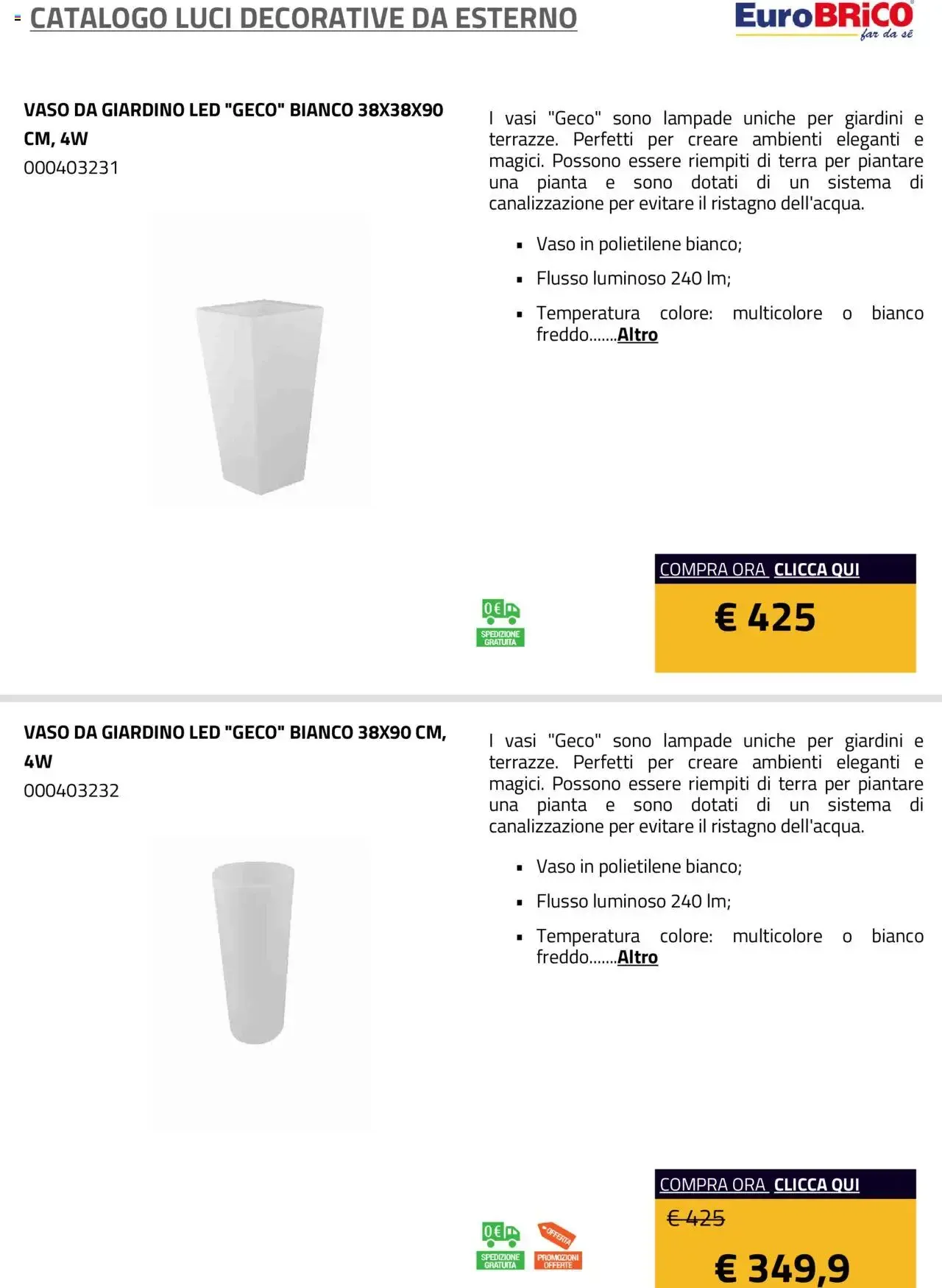 Eurobrico - Catalogo Luci Decorative da Esterno da 1 gennaio a 31 dicembre di 2025 - Pagina del volantino 12