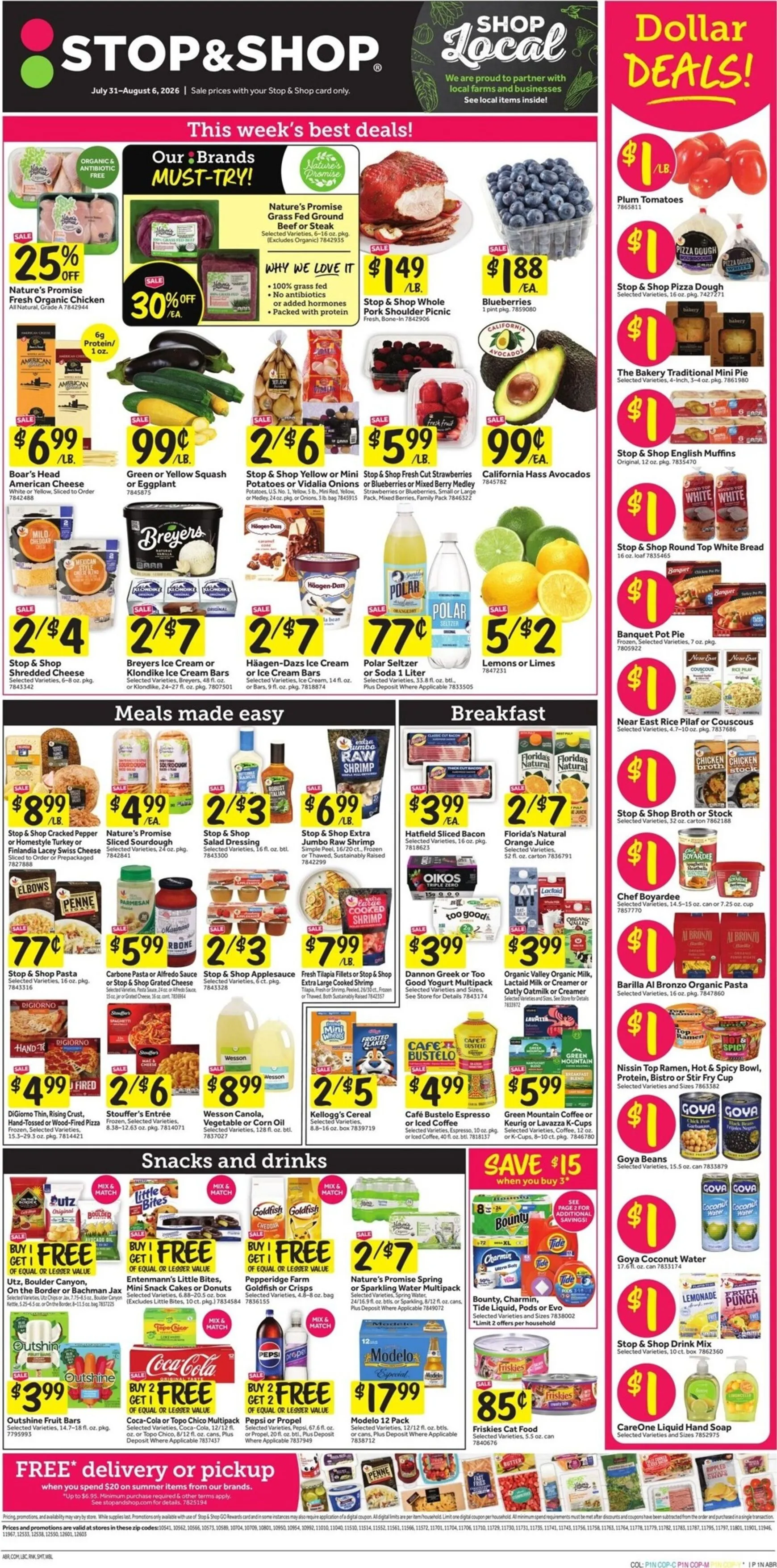 Current Stop and Shop leaflet valid from Friday 07/31/2026 to Thursday 08/06/2026