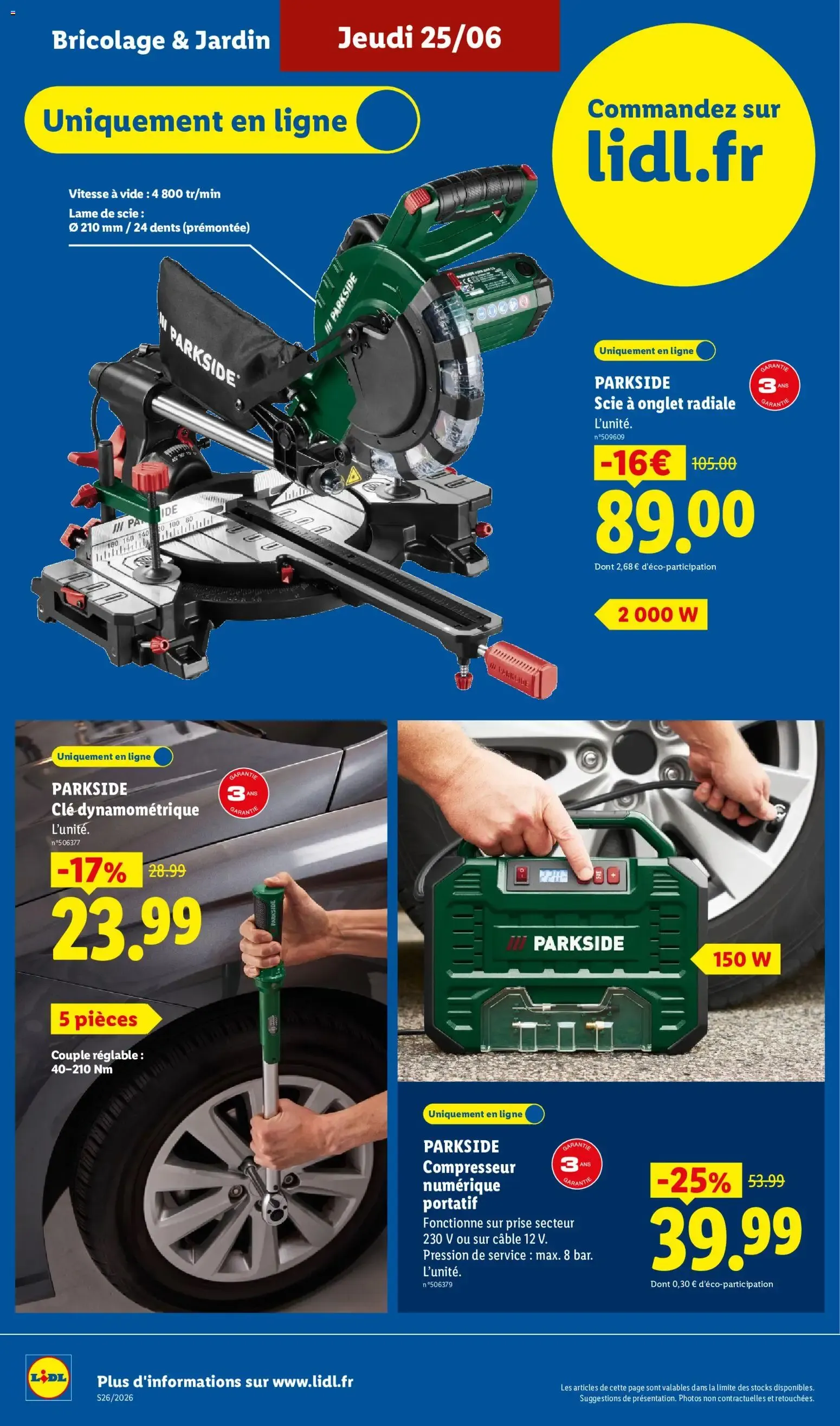 Catálogo LIDL: Ofertas Web Exclusivas del 22/06 al 25/06 du 22 juin au 25 juin 2026 - Catalogue page 16