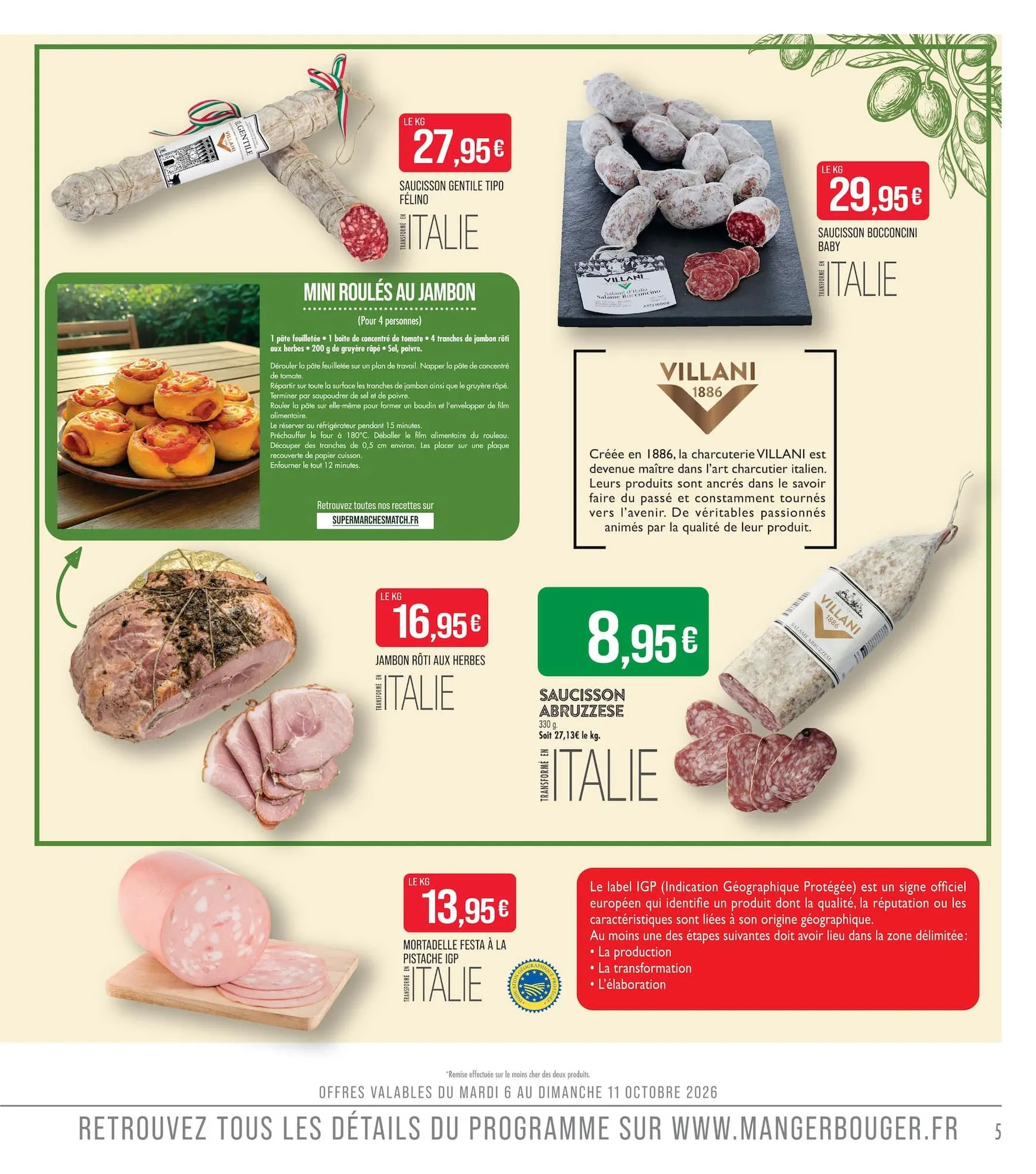 Supermarché Match - Fête Charcutier du 6 octobre au 18 octobre 2026 - Catalogue page 5