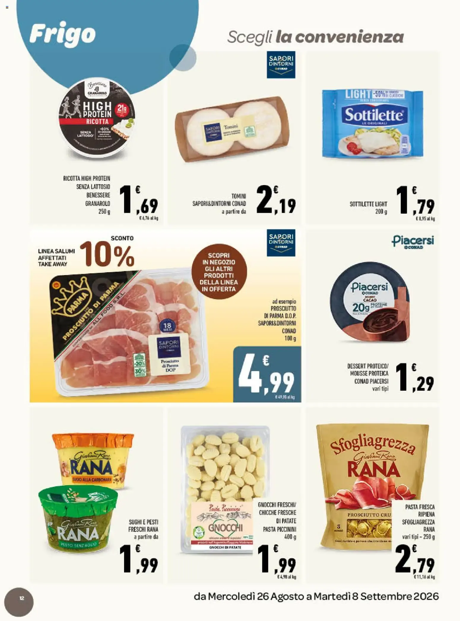 Tuday Conad: Incontro di Sapori da 26 agosto a 8 settembre di 2026 - Pagina del volantino 12