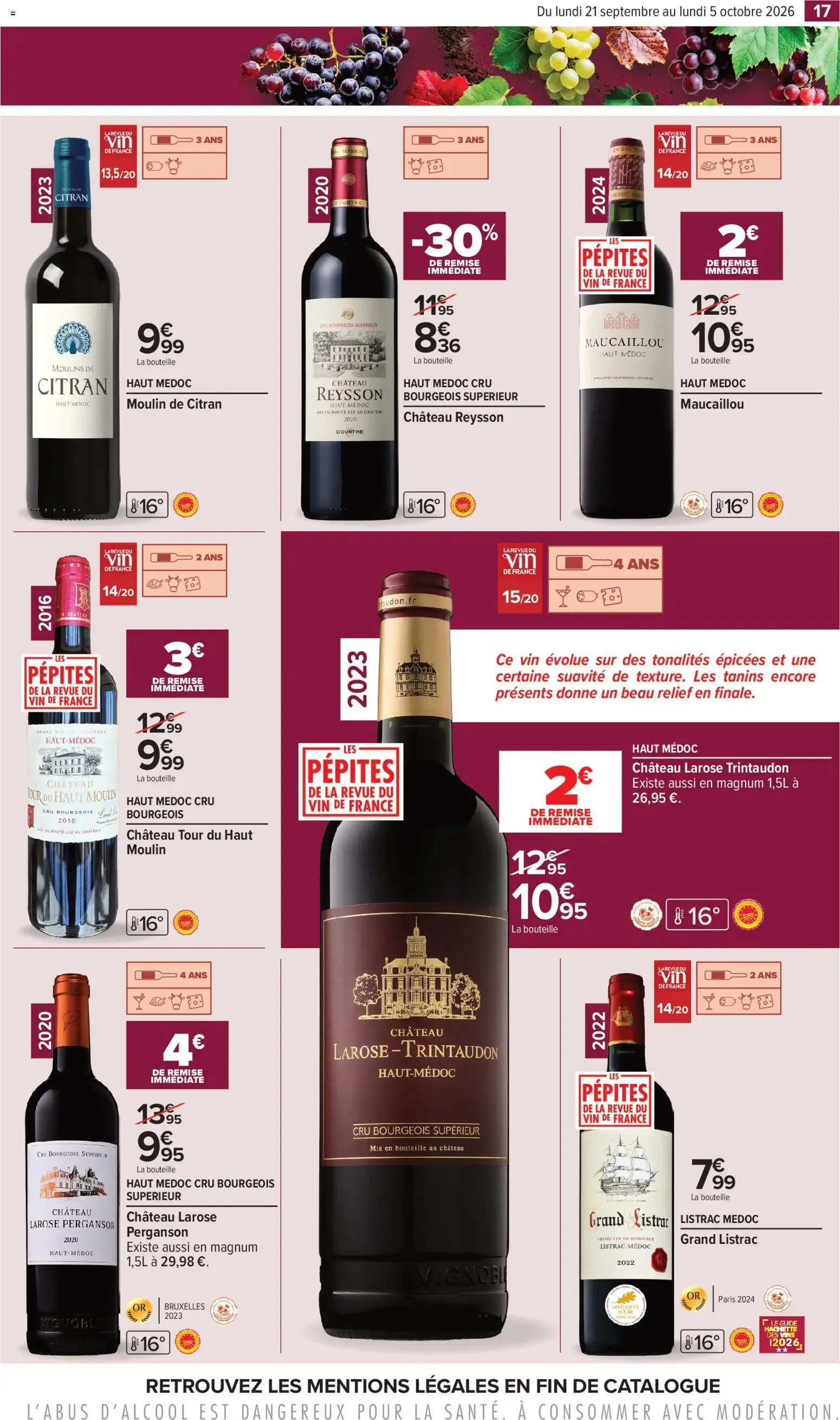 Carrefour Foire aux vins d automne à partir du 21/09/2026 - promo en ligne du 21 septembre au 5 octobre 2026 - Catalogue page 16