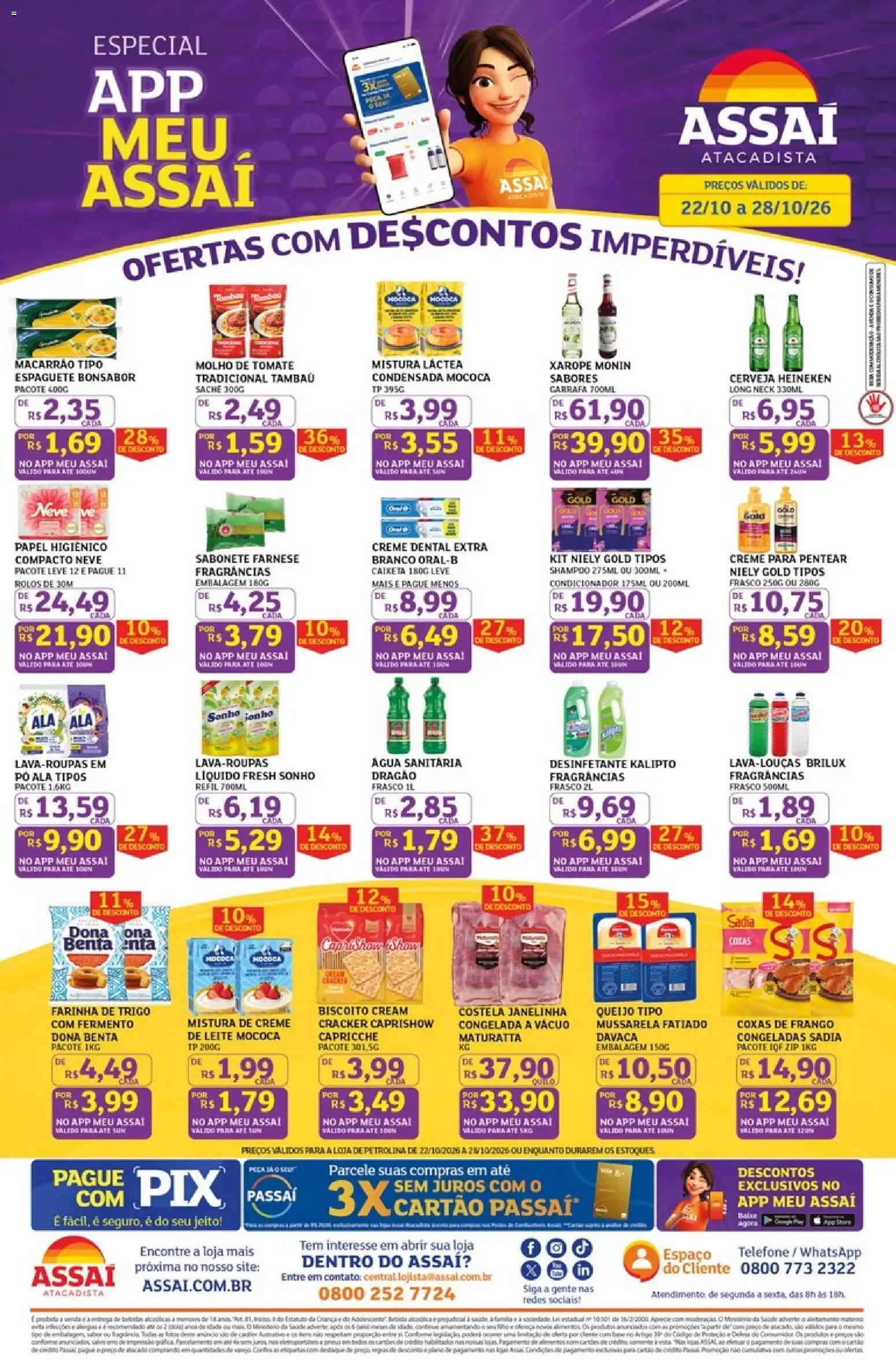Encarte de Assaí Atacadista ofertas - PE de 22/10/2026 | Promoções Online 22 de outubro até 28 de outubro 2026 - Pagina 1