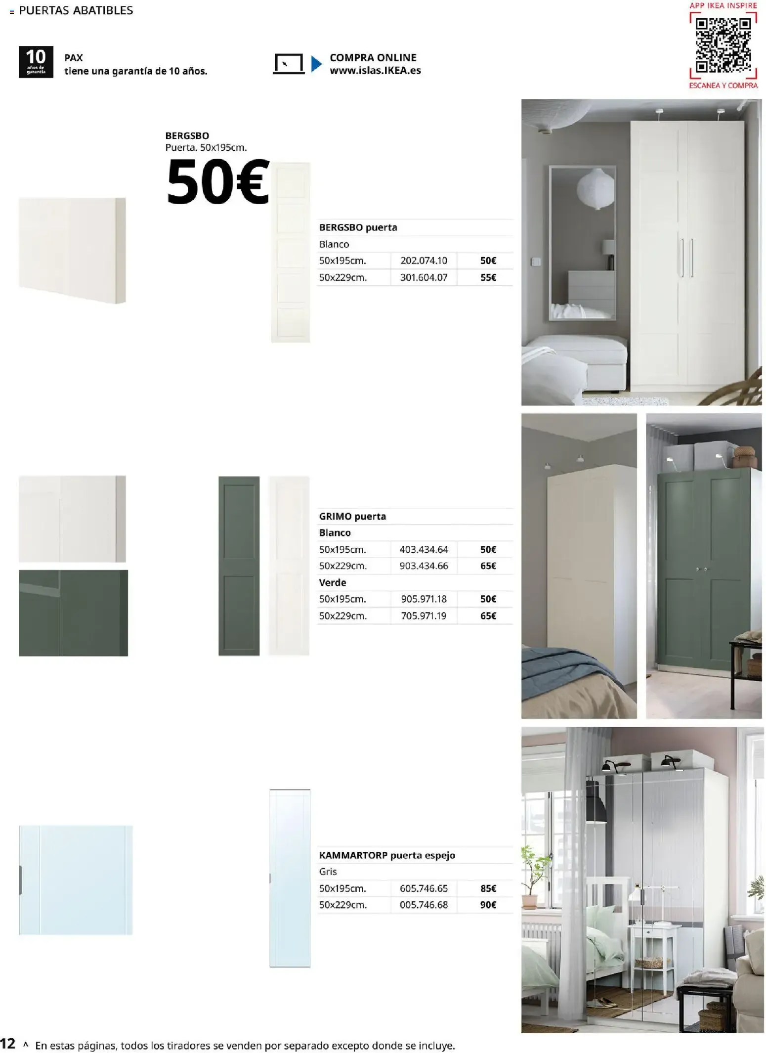 Catálogo de Guía de compra PAX y KOMPLEMENT - Sistema de armarios IKEA 1 de septiembre al 31 de enero 2027 - Página 12