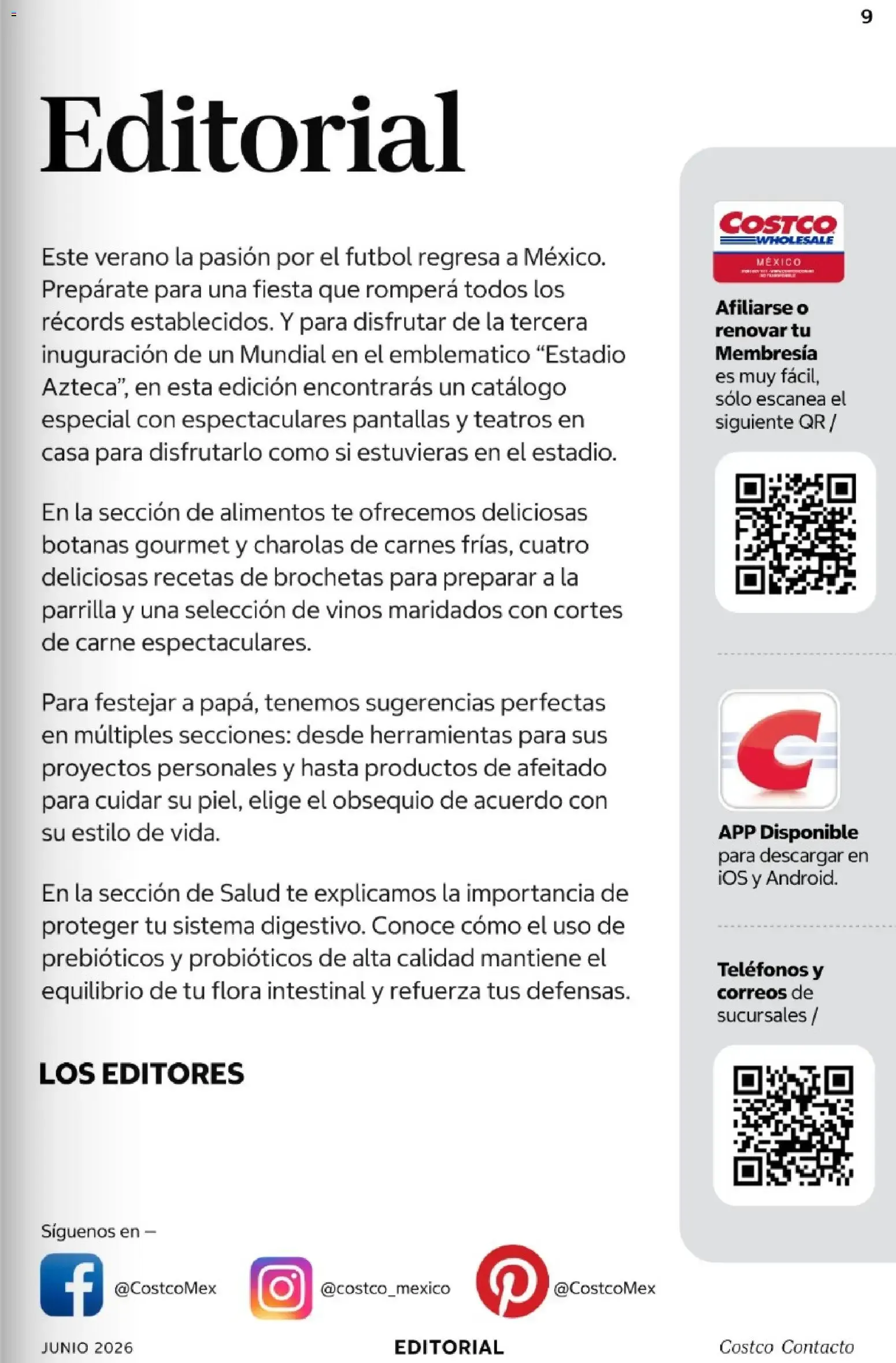 Catálogo de COSTCO Contacto: México en la cancha 1 de junio al 30 de junio 2026 - Pagina 9