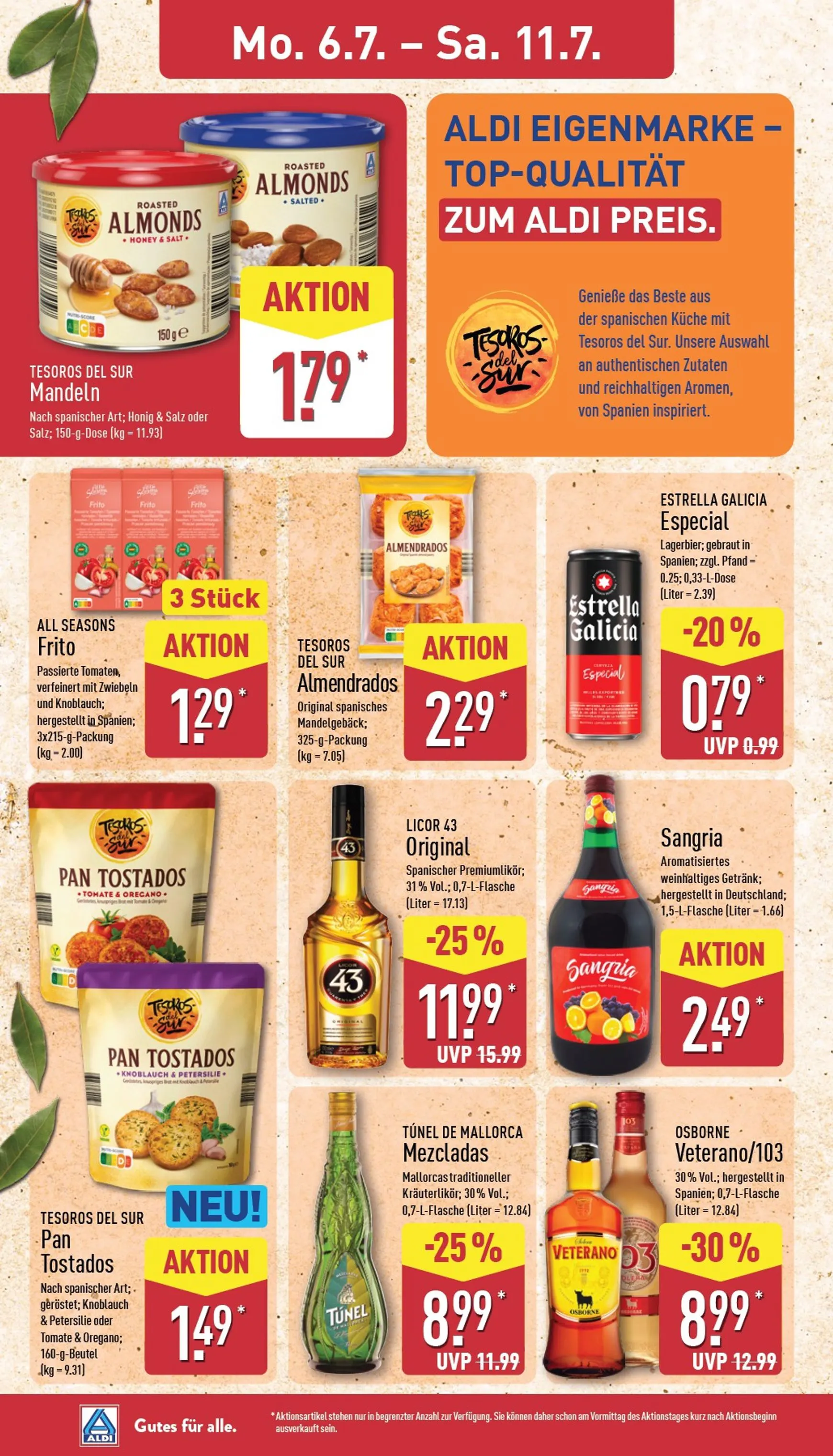 ALDI Nord - Deine Genussreise nach Spanien von 6. Juli bis 11. Juli 2026 - Prospekt seite 12