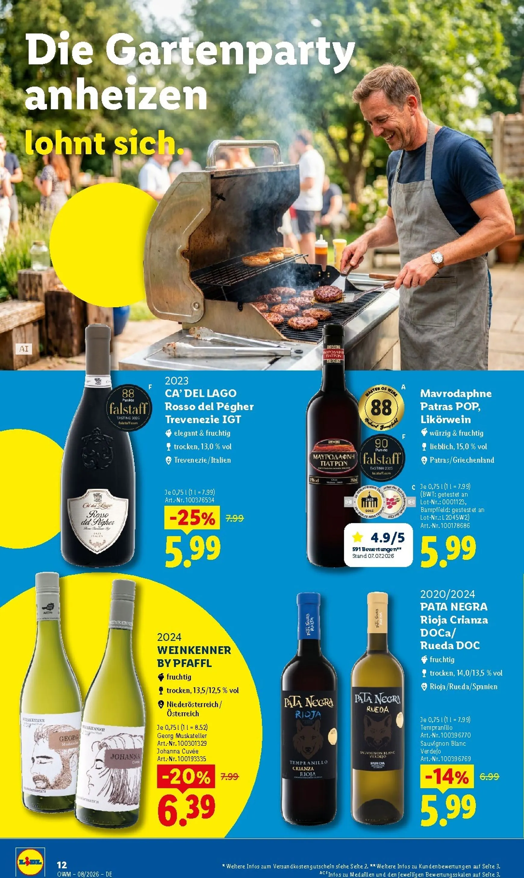 Lidl - Wein & Spirituosen Prospekt – von Samstag 01.08.2026 bis Montag 31.08.2026 von 1. August bis 31. August 2026 - Prospekt seite 12
