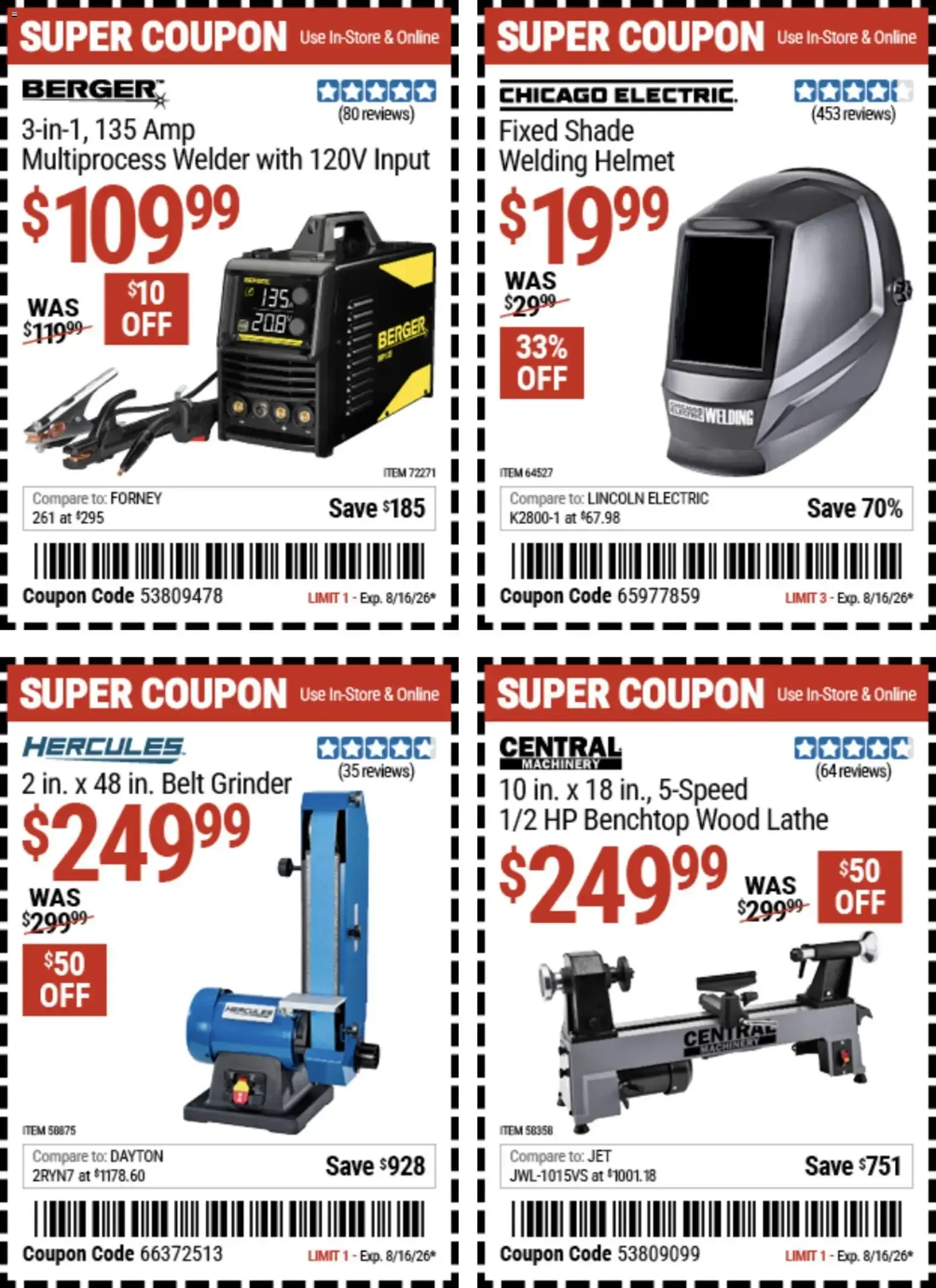 Weekly ad Harbor Freight Weekly Ad (08/03 - 08/16 2026) - Flyer from August 3 to August 16 2026 - Page 18