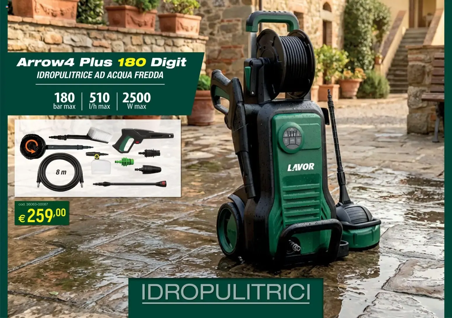 Idropulitrice Lavor Arrow4 Plus 180 Digit da 5 marzo a 31 agosto di 2026 - Pagina del volantino 1