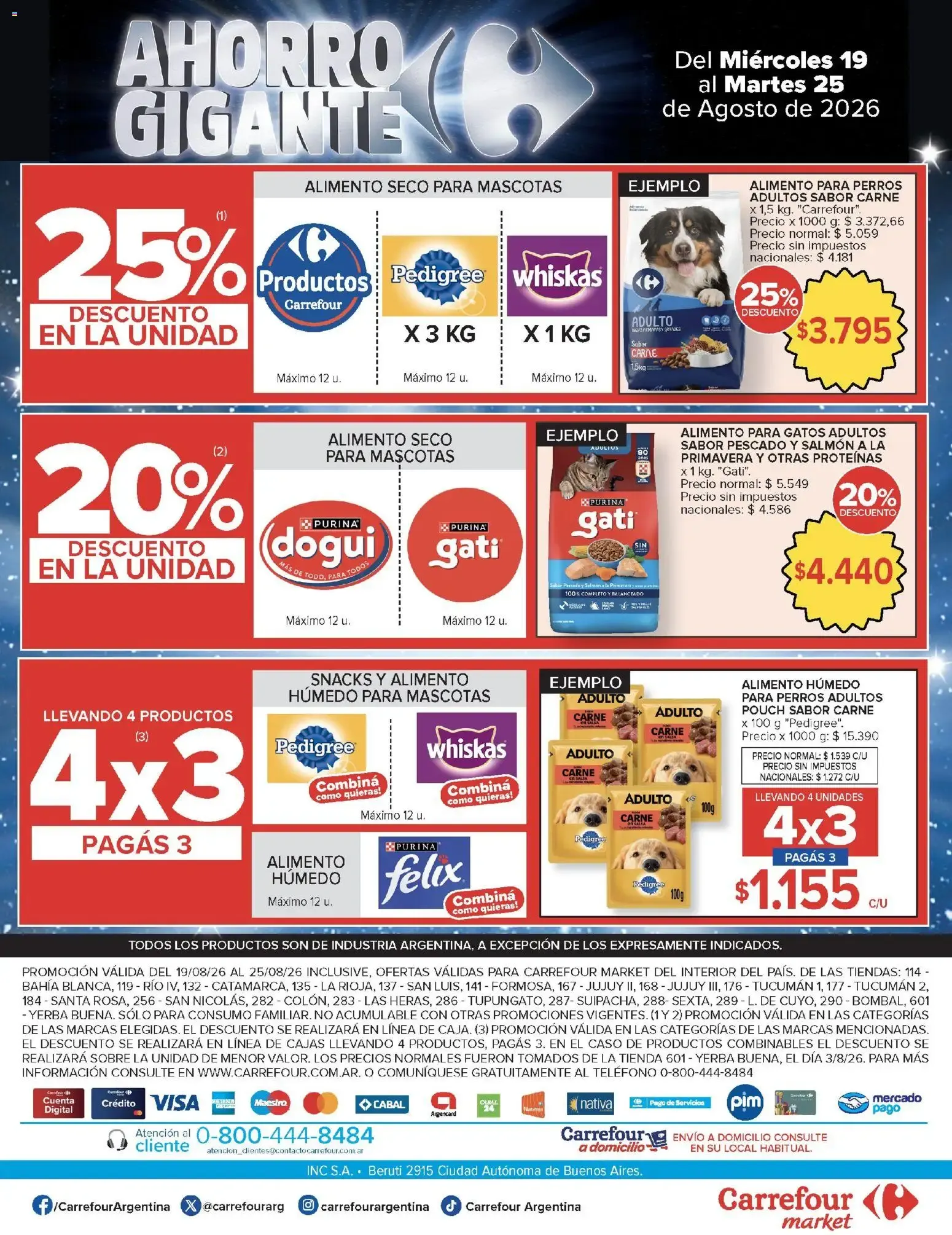 Ofertas de Carrefour Ahorro Gigante: Ofertas Hiper y Market 19 de agosto al 25 de agosto 2026 - Página 52 del catálogo