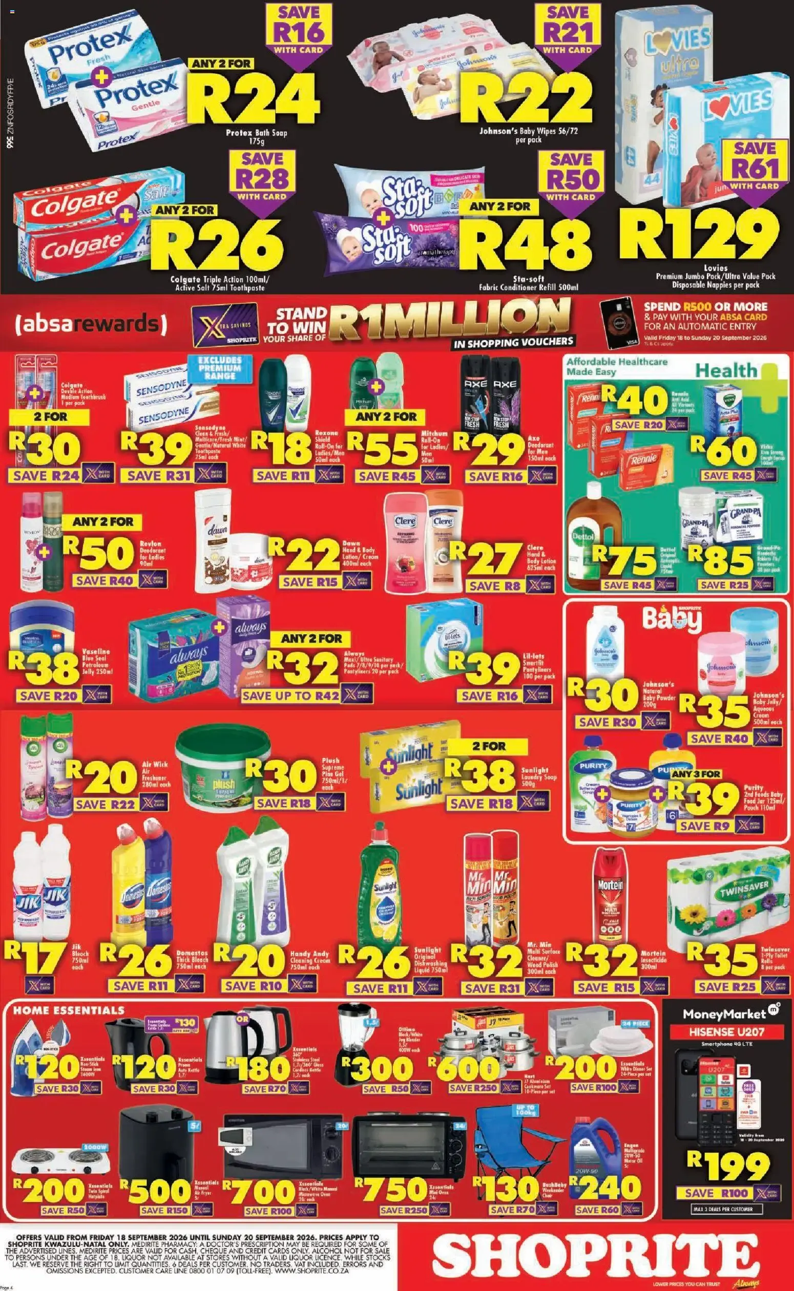 Shoprite Big Red Weekend (18/09/2026 - 20/09/2026) → Online Catalogue from 18 September to 20 September 2026 - Catalogue Page 4
