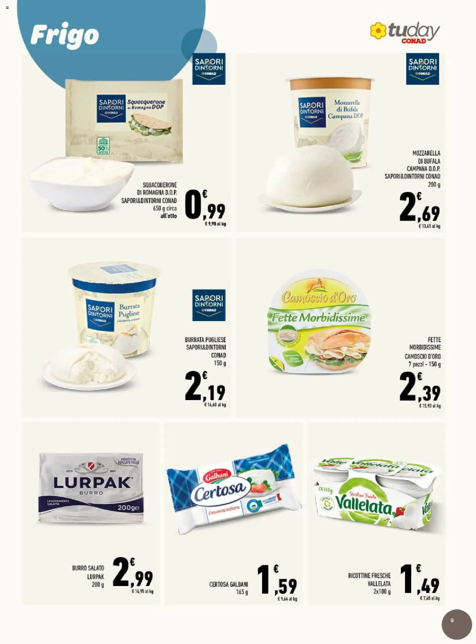 Conad Tuday - Speciale Lazio da 7 ottobre a 20 ottobre di 2026 - Pagina del volantino 9