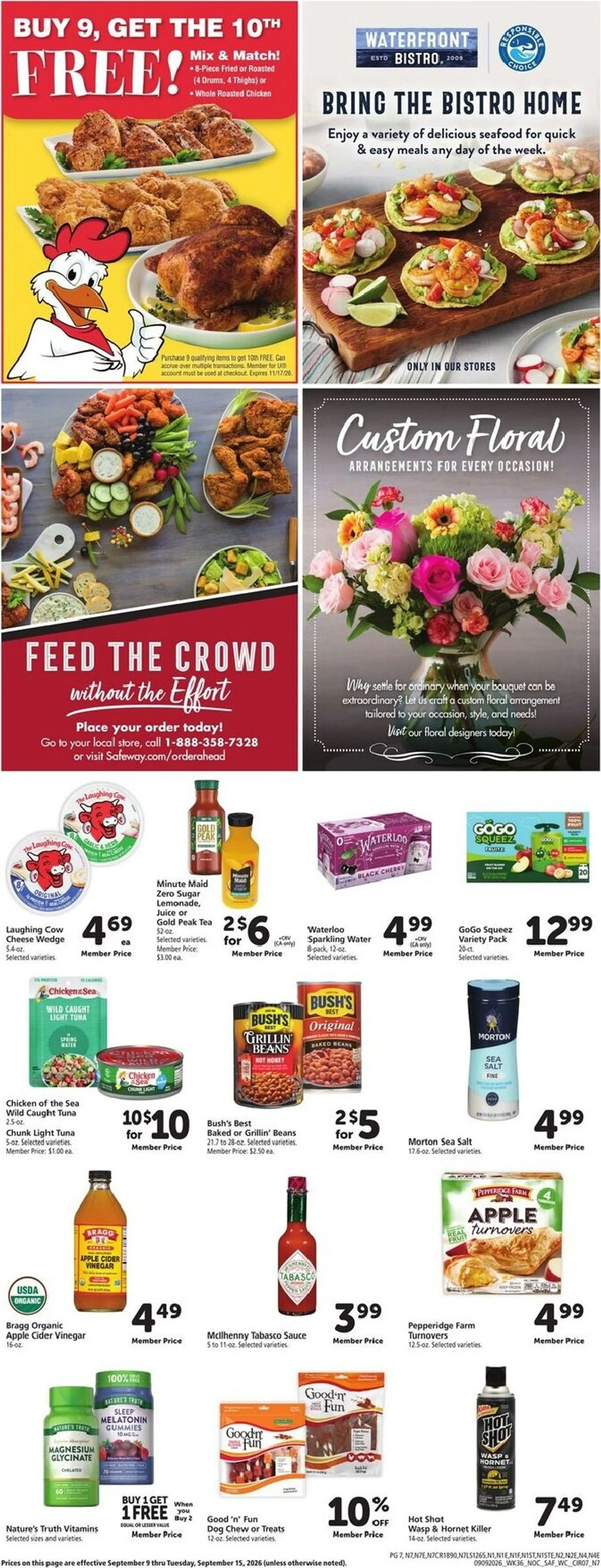 Weekly ad Current Safeway leaflet valid from Wednesday 09/09/2026 to Tuesday 09/15/2026 from September 9 to September 15 2026 - Page 7