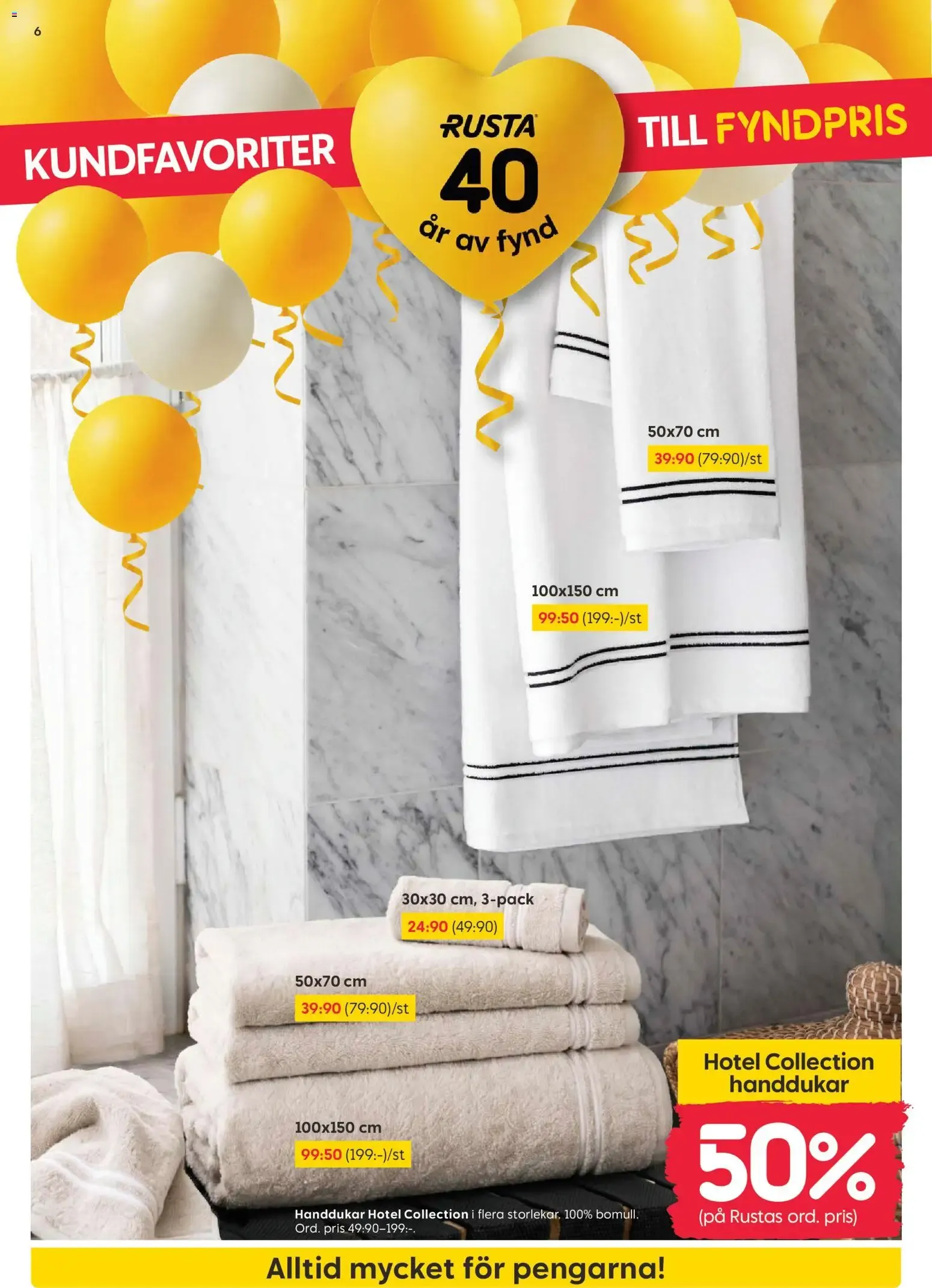 Rusta erbjudanden från 17/08/2026 - 23/08/2026 > Reklamblad nuvarande rabatter från 17 augusti till 23 augusti 2026 - Reklamblad sidor 6