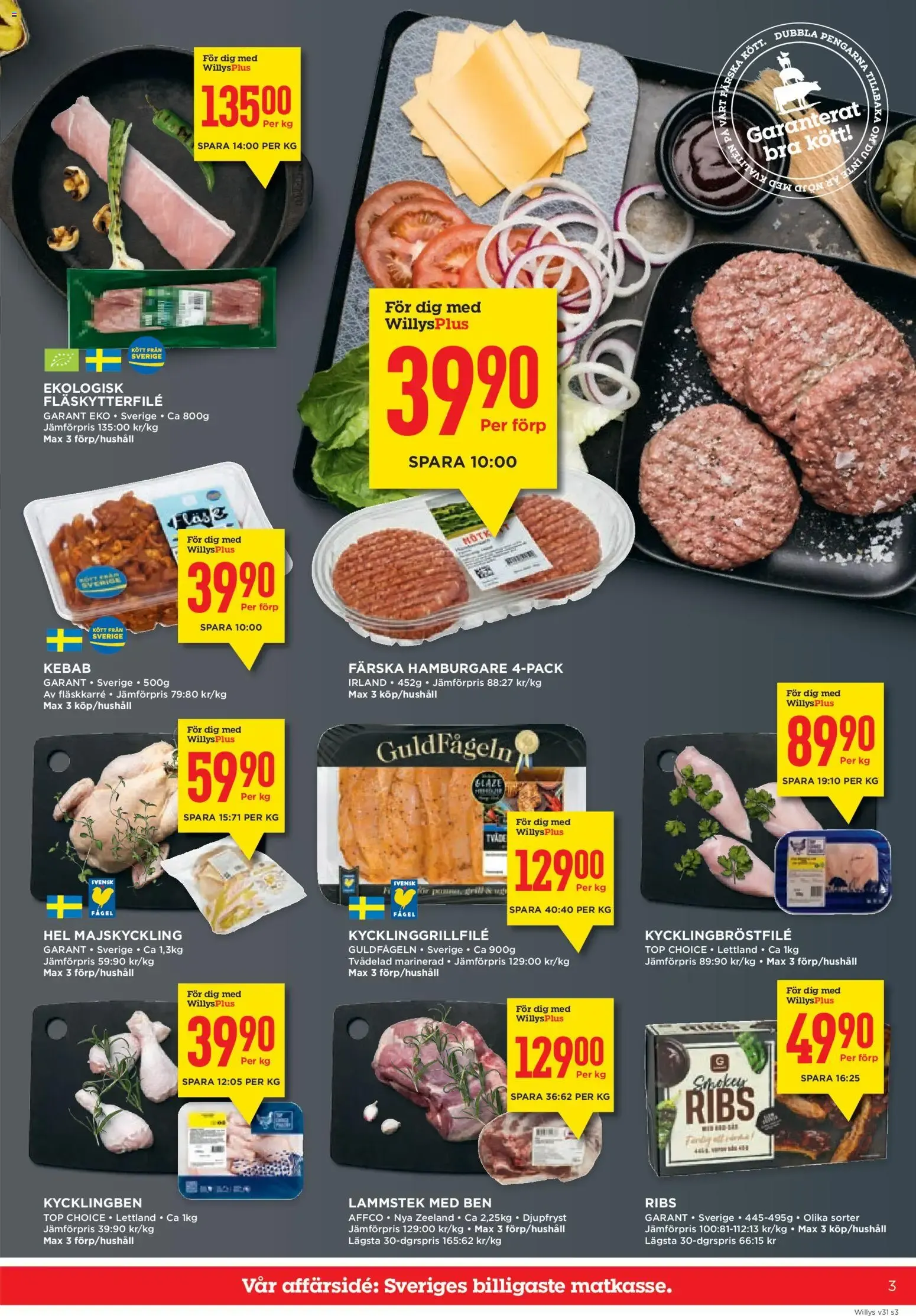 Willys erbjudanden från 27/07/2026 - 02/08/2026 > Reklamblad nuvarande rabatter från 27 juli till 2 augusti 2026 - Reklamblad sidor 3