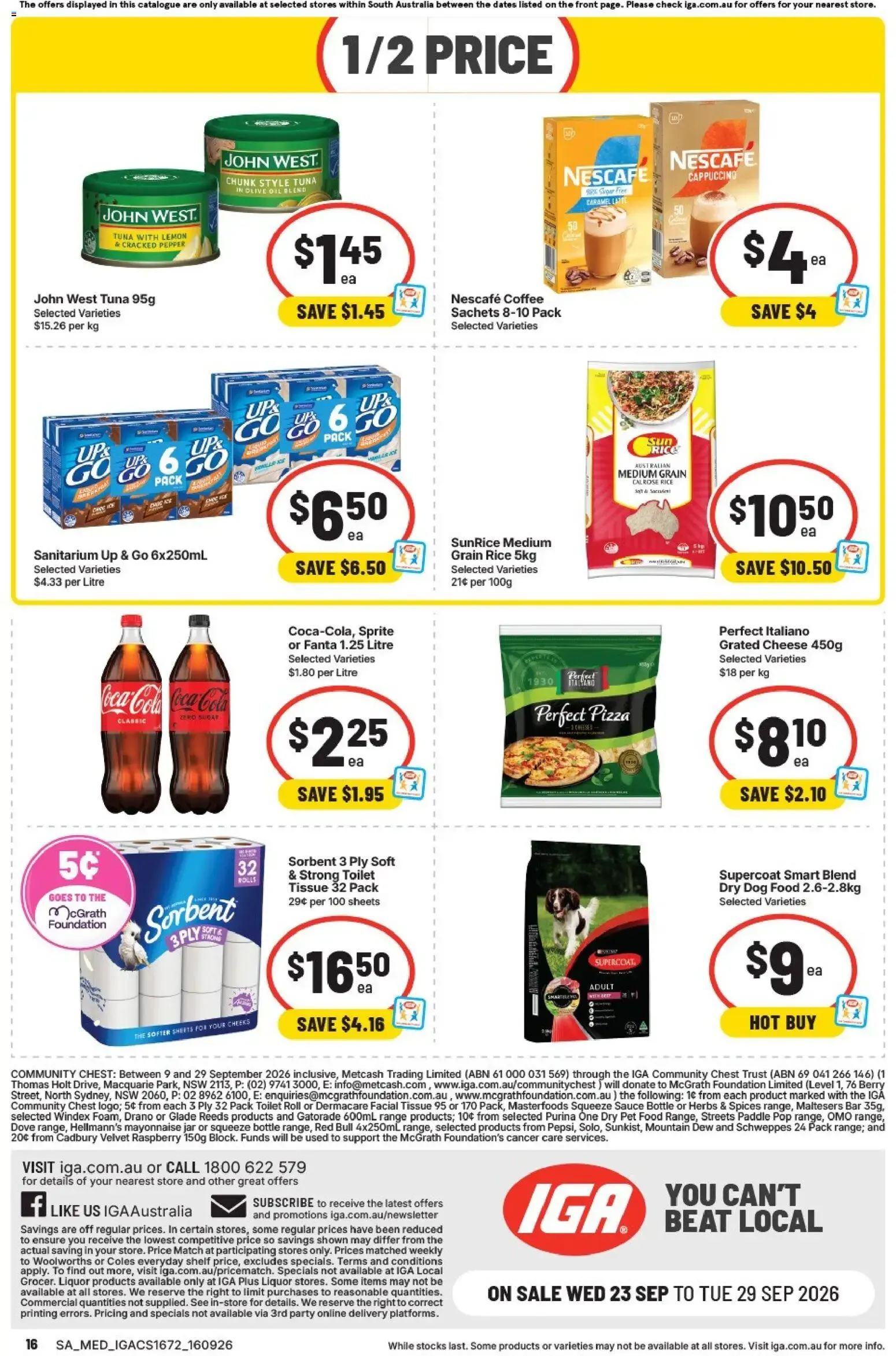 IGA FOOTY FINALS - Catalogue valid from 23 September to 29 September 2026 - page 16