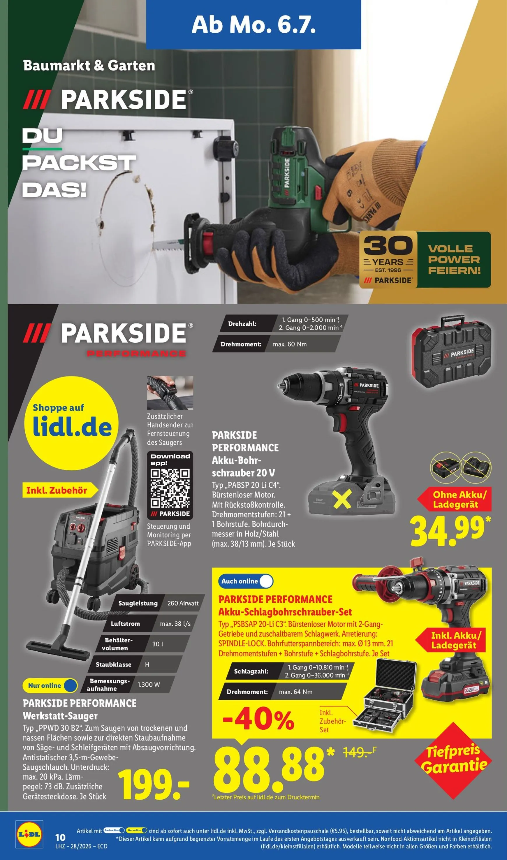 Lidl - Angebot der Woche Prospekt nächste Woche – von Montag 06.07.2026 bis Samstag 11.07.2026 von 6. Juli bis 11. Juli 2026 - Prospekt seite 6